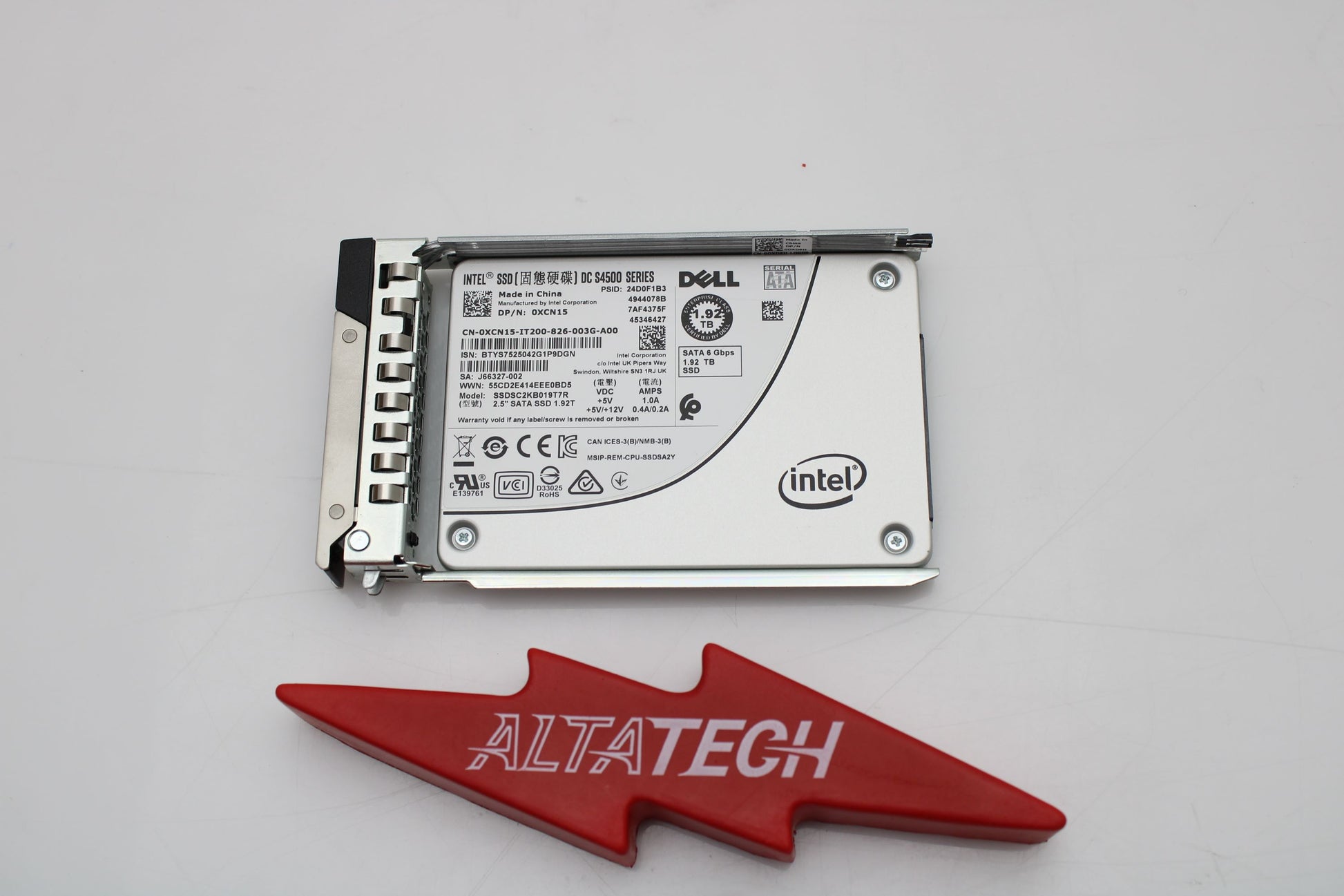 Dell 0TC8GD 1.92TB SSD SATA 2.5 6G RI S4500, Used