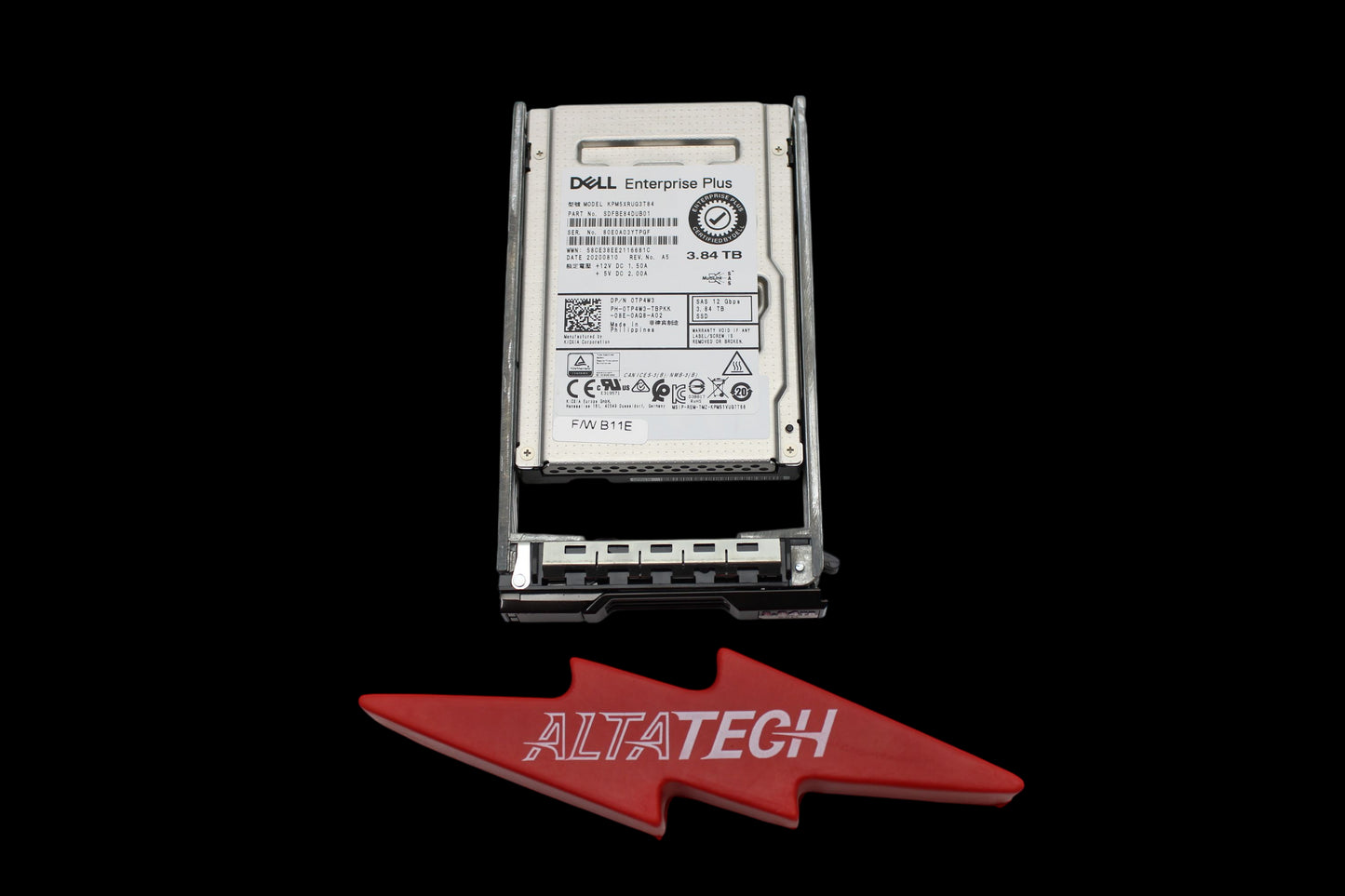 Dell TP4W3-CML 3.84TB SSD SAS 2.5 12G EP+, Used