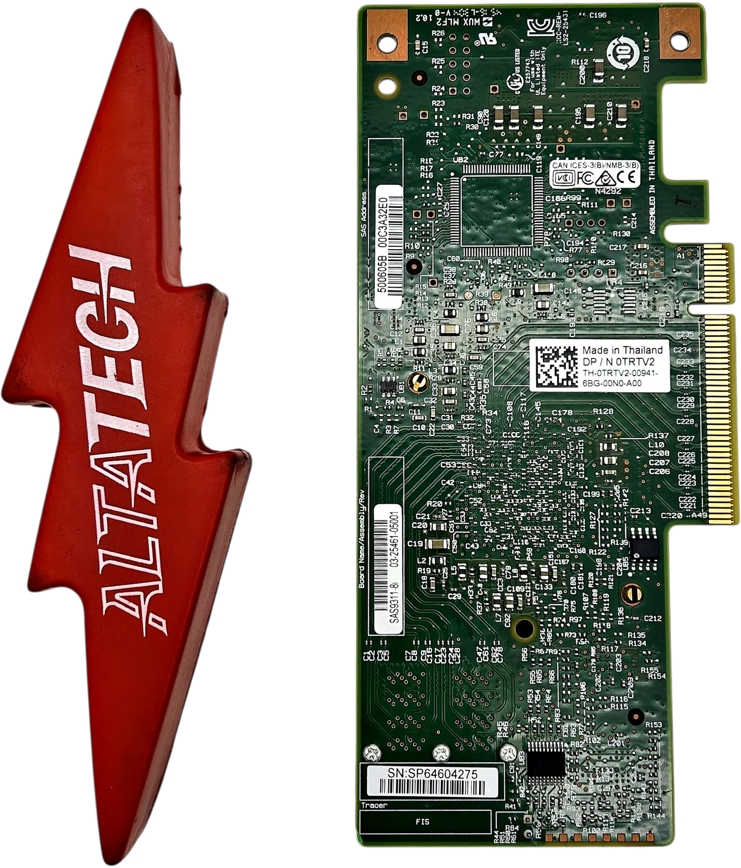 Dell TRTV2 LSI SAS9311-8I HBA 12G 8P LP, Used