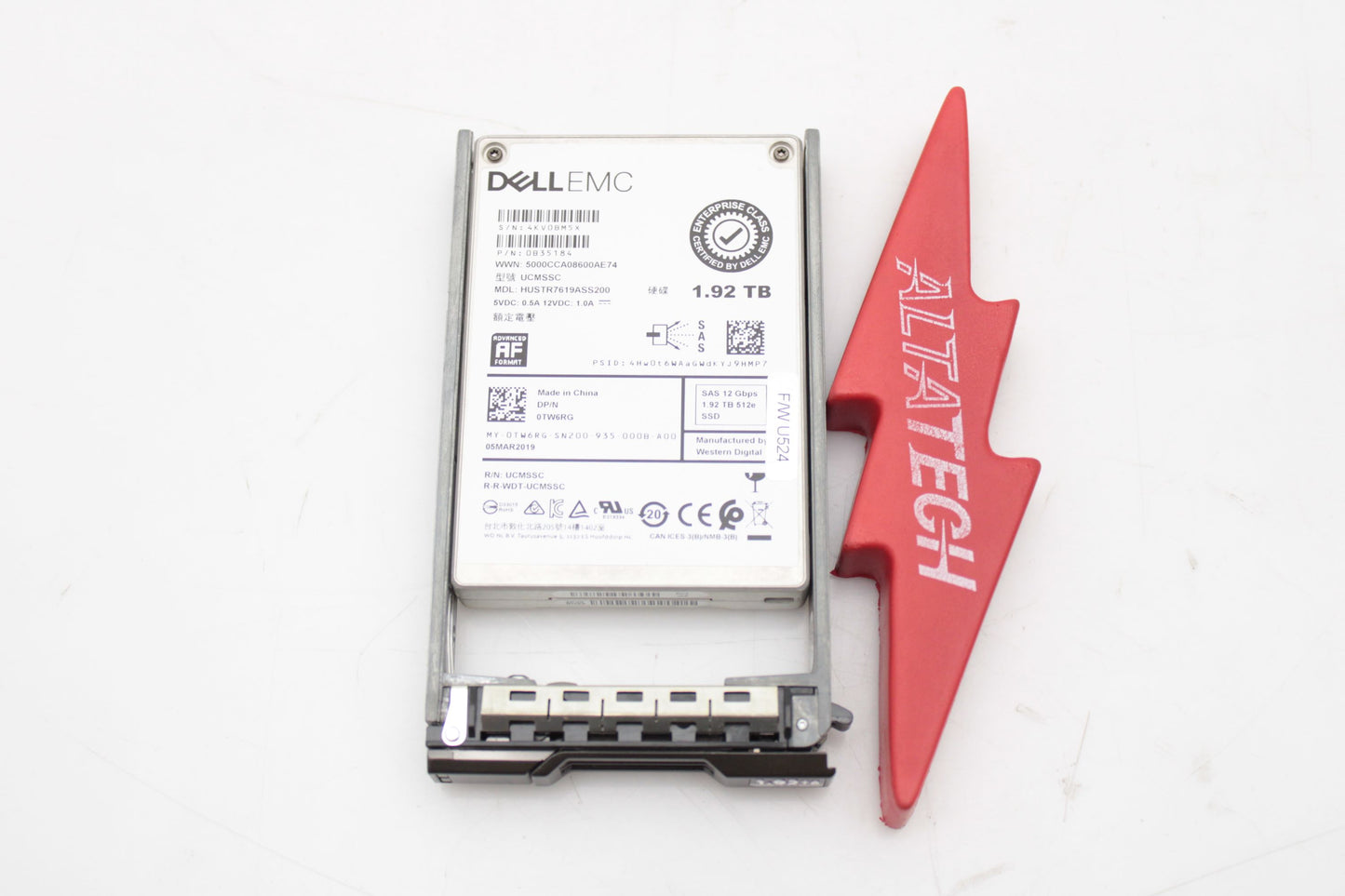 Dell TW6RG-CML 1.92TB SSD SAS 2.5 12G E+ HUSTR7619ASS200 / 0B35184, Used