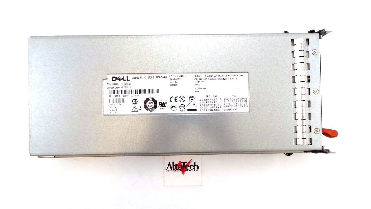 Dell U8947 PowerEdge 2900 930W Power Supply Unit, Used