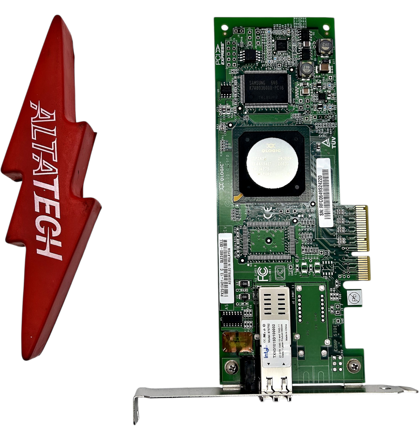 Dell UD551 QLogic 4GB Single Port PCI-E FC HBA, Used