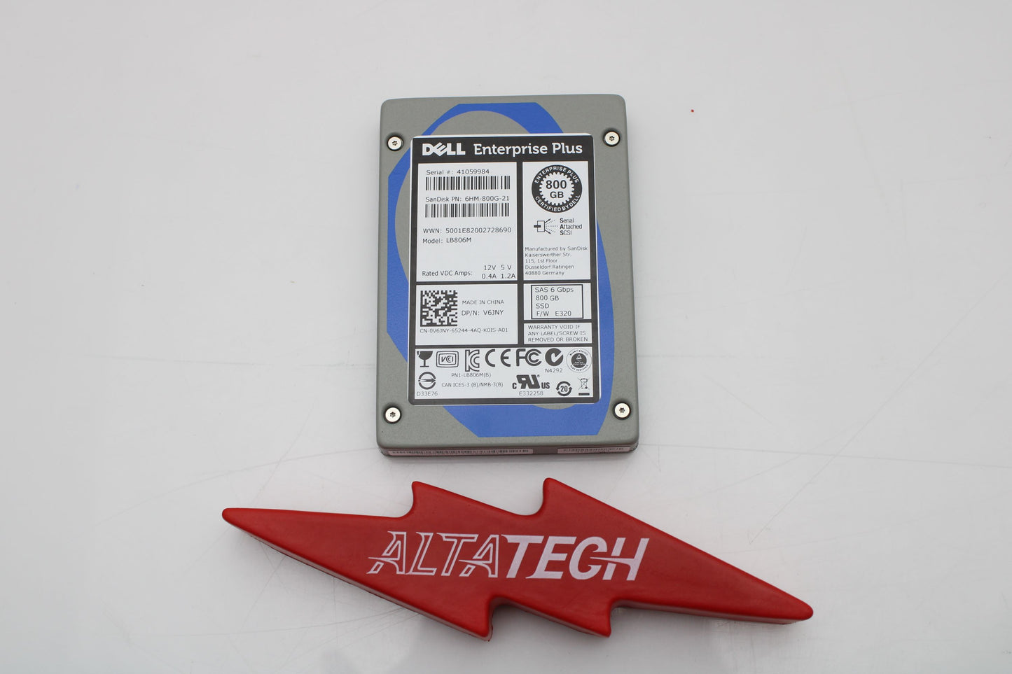 Dell V6JNY 800GB SSD SAS 6G LB806M EP+, Used