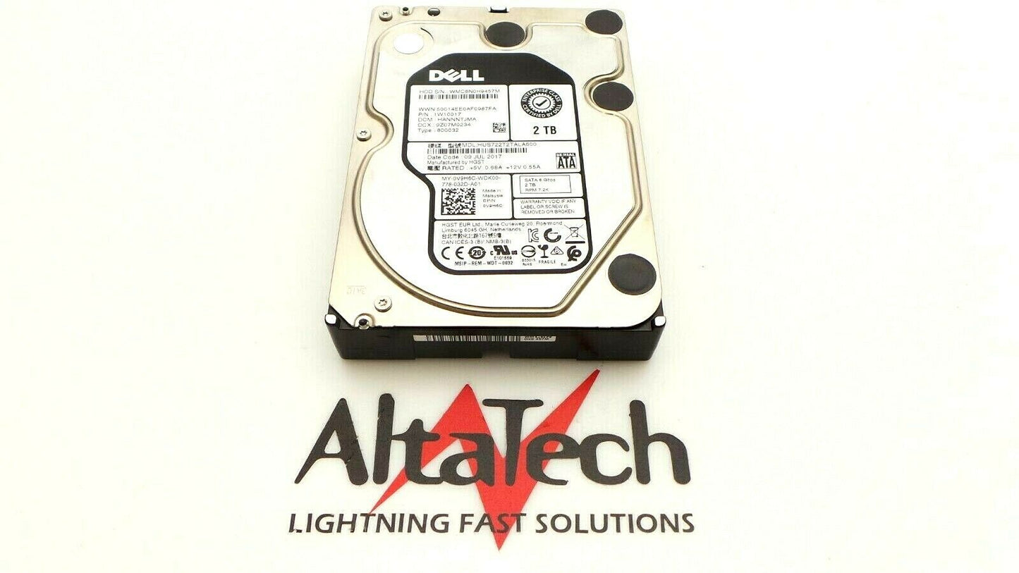 Dell 0V9H6C 2TB 7.2K SATA 3.5" 6G EP, Used