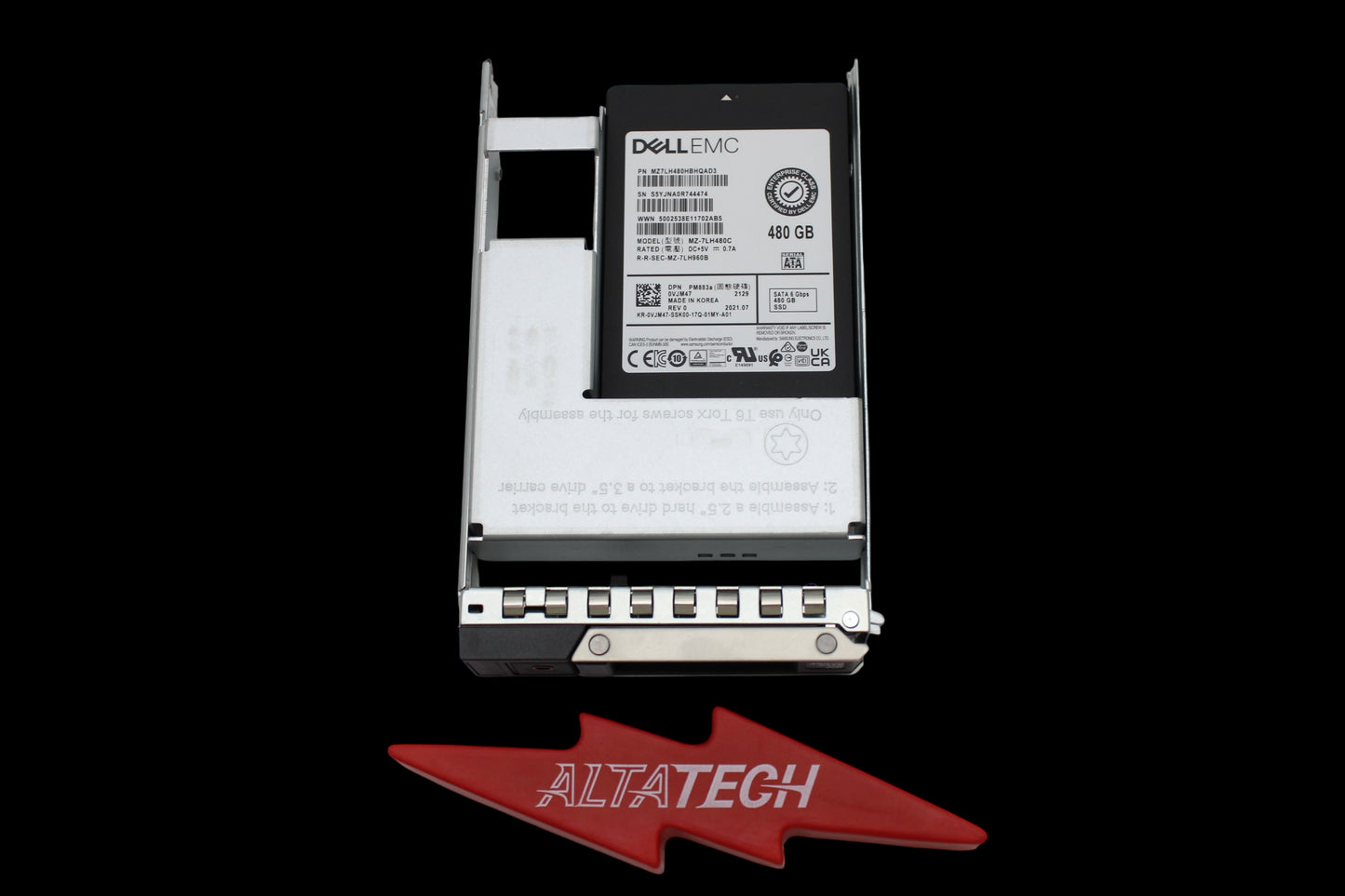 Dell VJM47 480GB SSD SATA 2.5 6G RI, Used