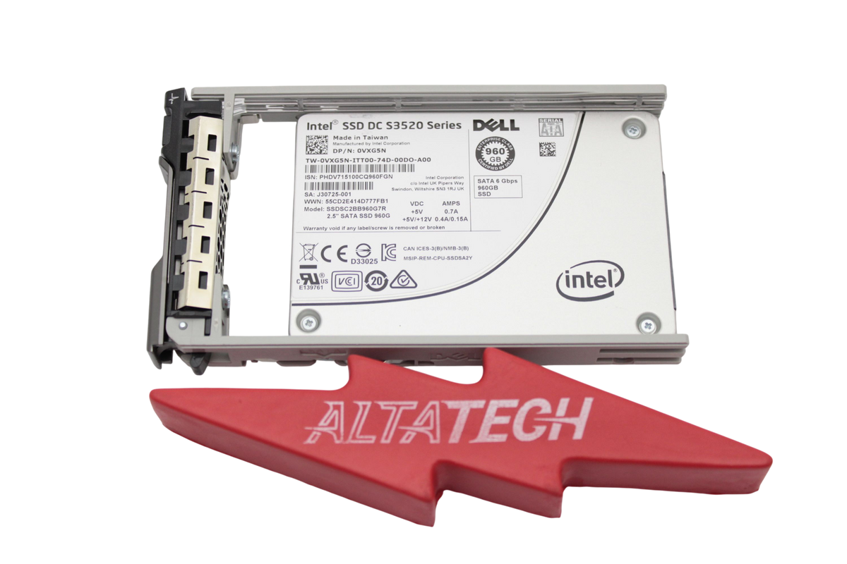 Dell VXG5N 960GB SSD SATA 2.5 6G RI S3520 SSDSC2BB960G7R, Used