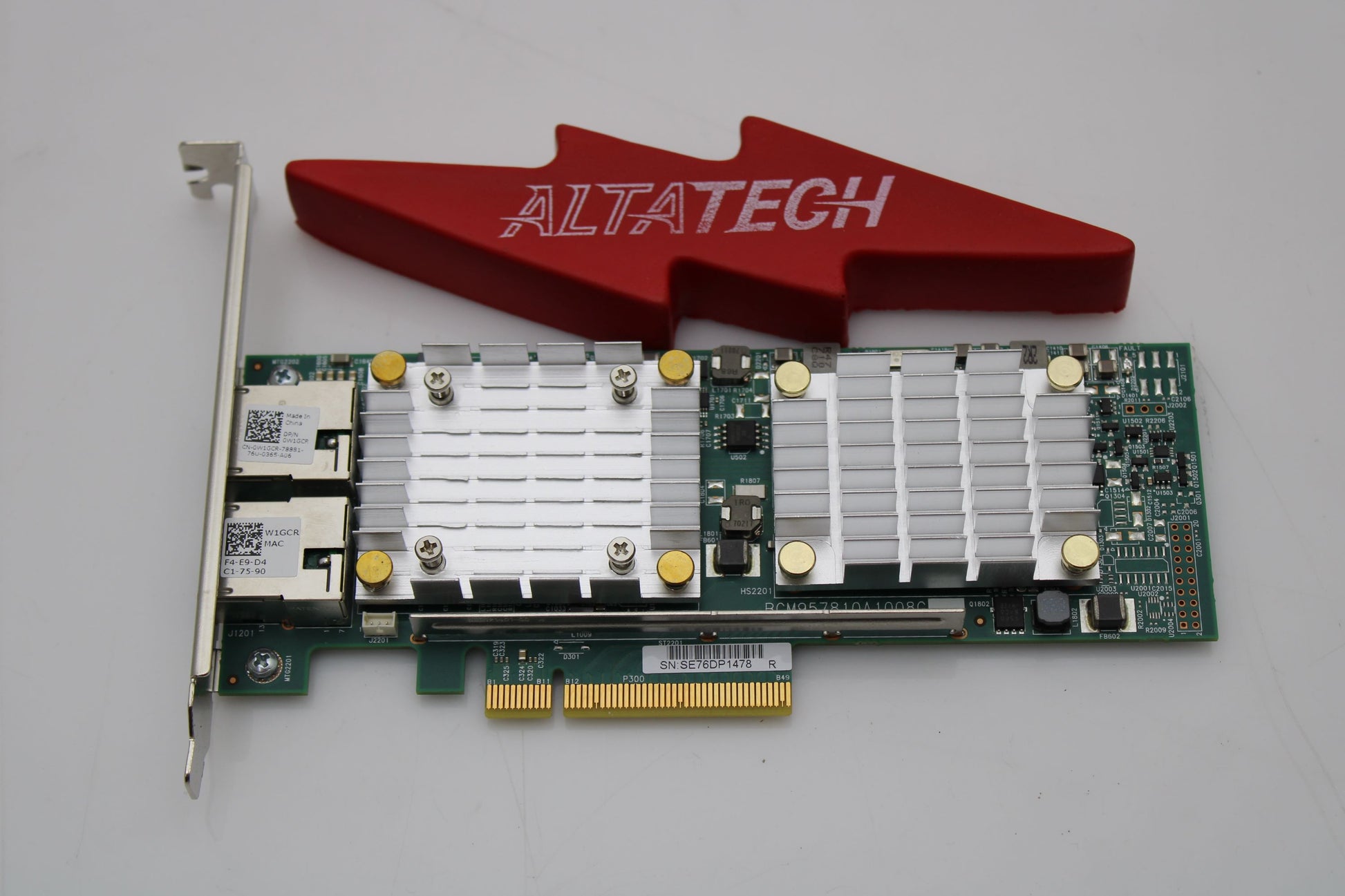 Dell W1GCR Broadcom 57810S DP 10GBASE-T CNA FH, Used