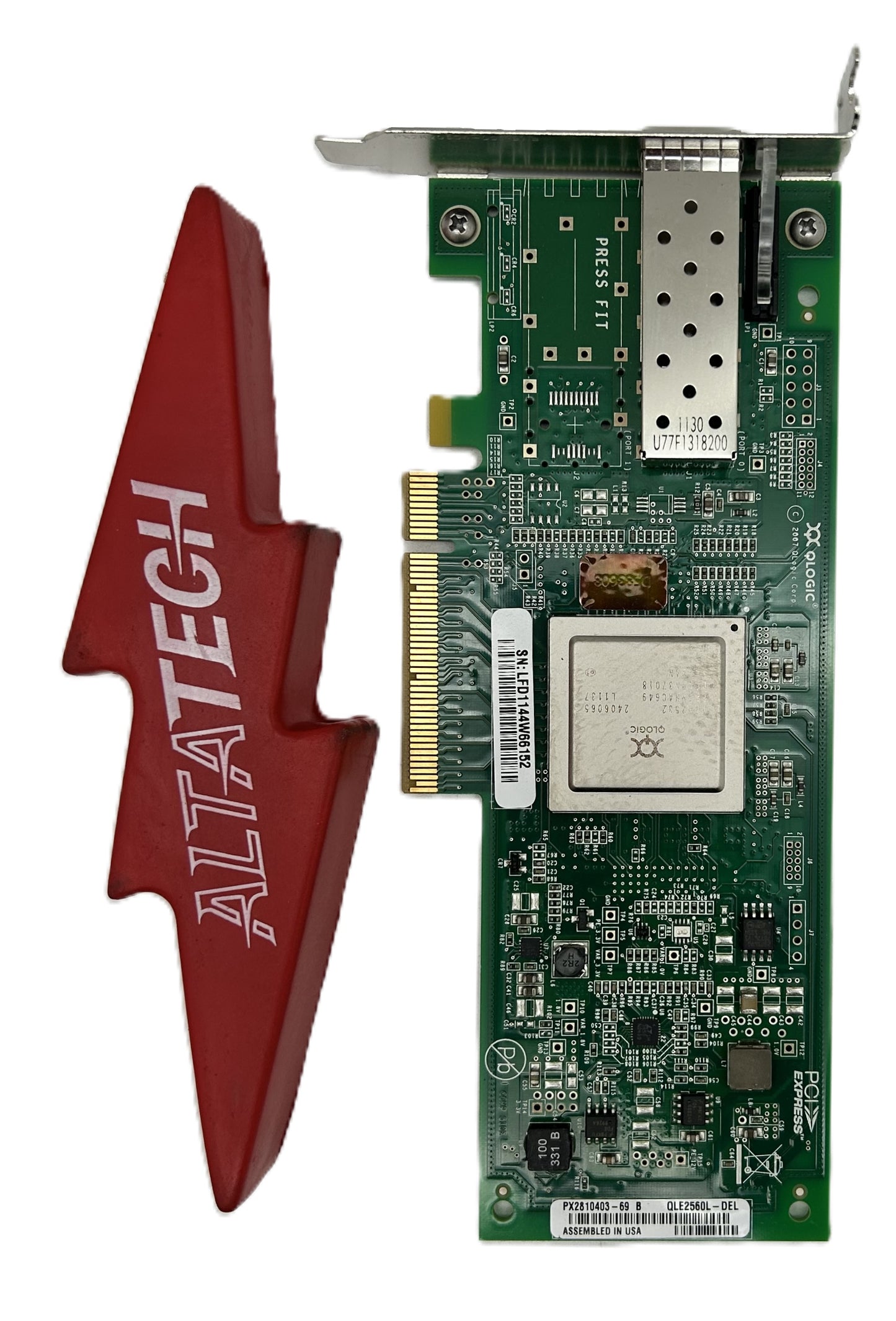 Dell W62DW 8GB Single Port Host Bus Adapter PCI-E QLE2560 L, Used