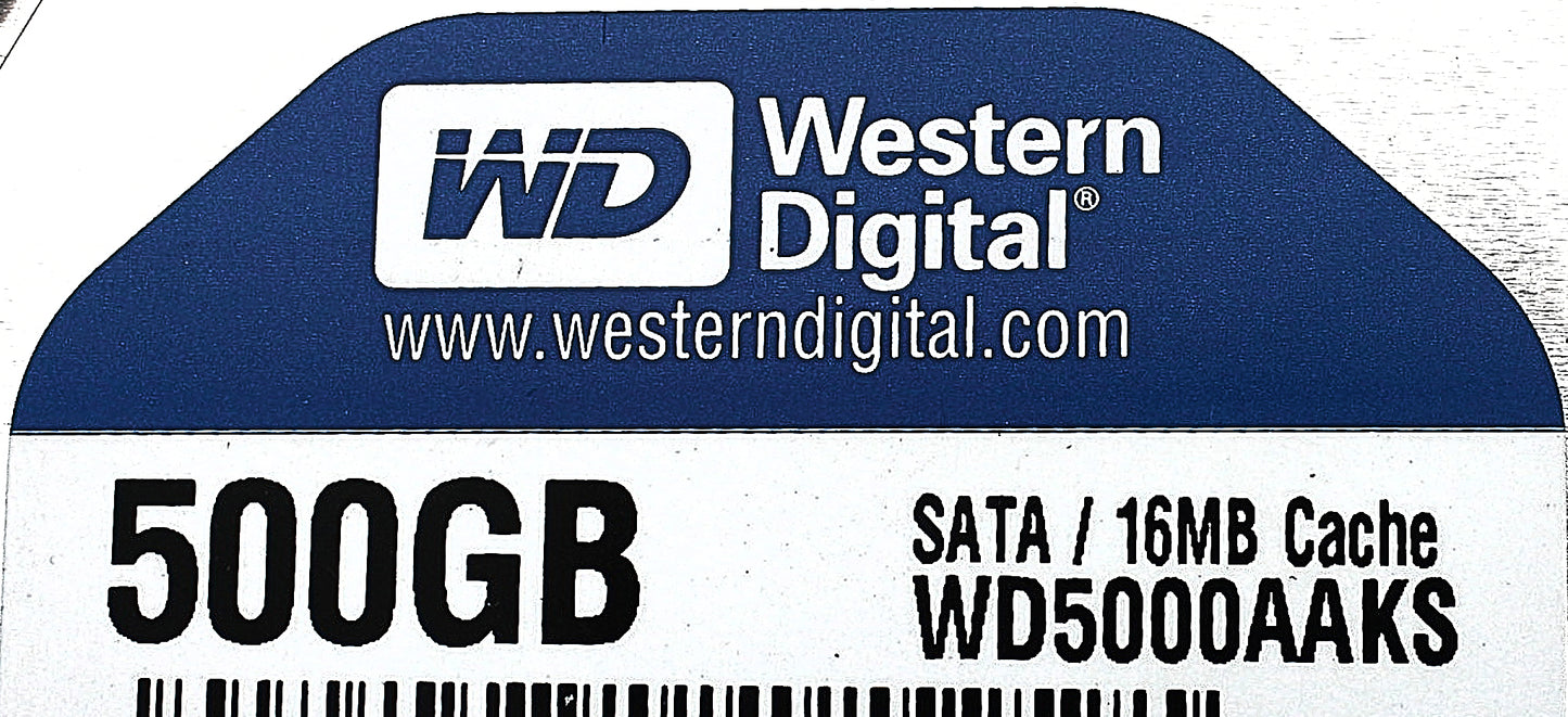 Dell WD5000AAKS 500GB 7.2K SATA 3.5 3G WD5000AAKS, Used