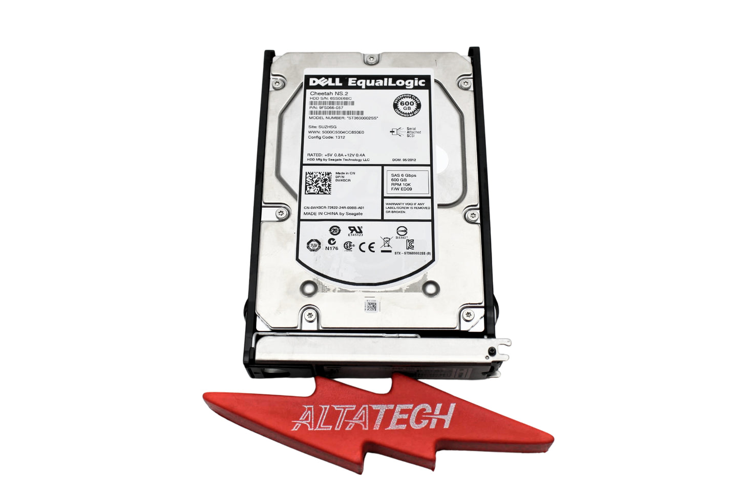 Dell WK0CR-EQL 600GB 10K SAS 3.5 6G EQL TR, Used