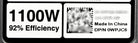 Dell WPJC6_NEW 1100W Power Supply DC R750, New Open Box