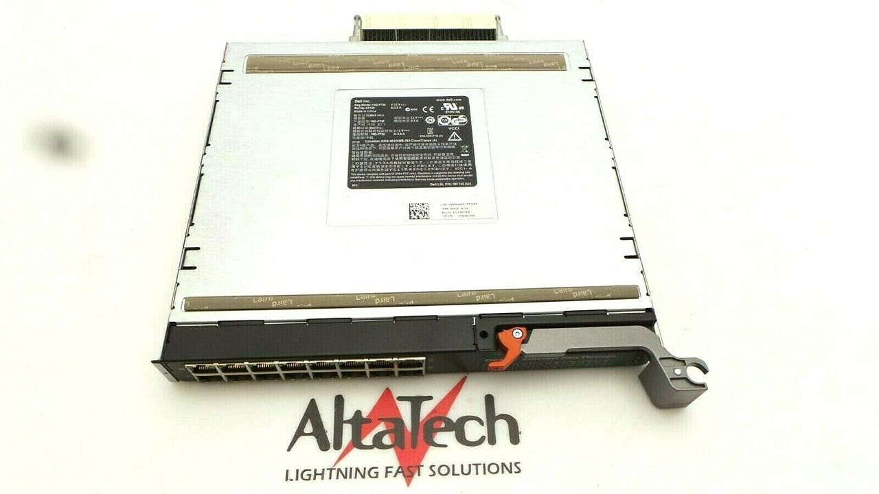 Dell WW060 16-Port 10GB Ethernet Pass Through Module for PowerEdge M1000e, Used