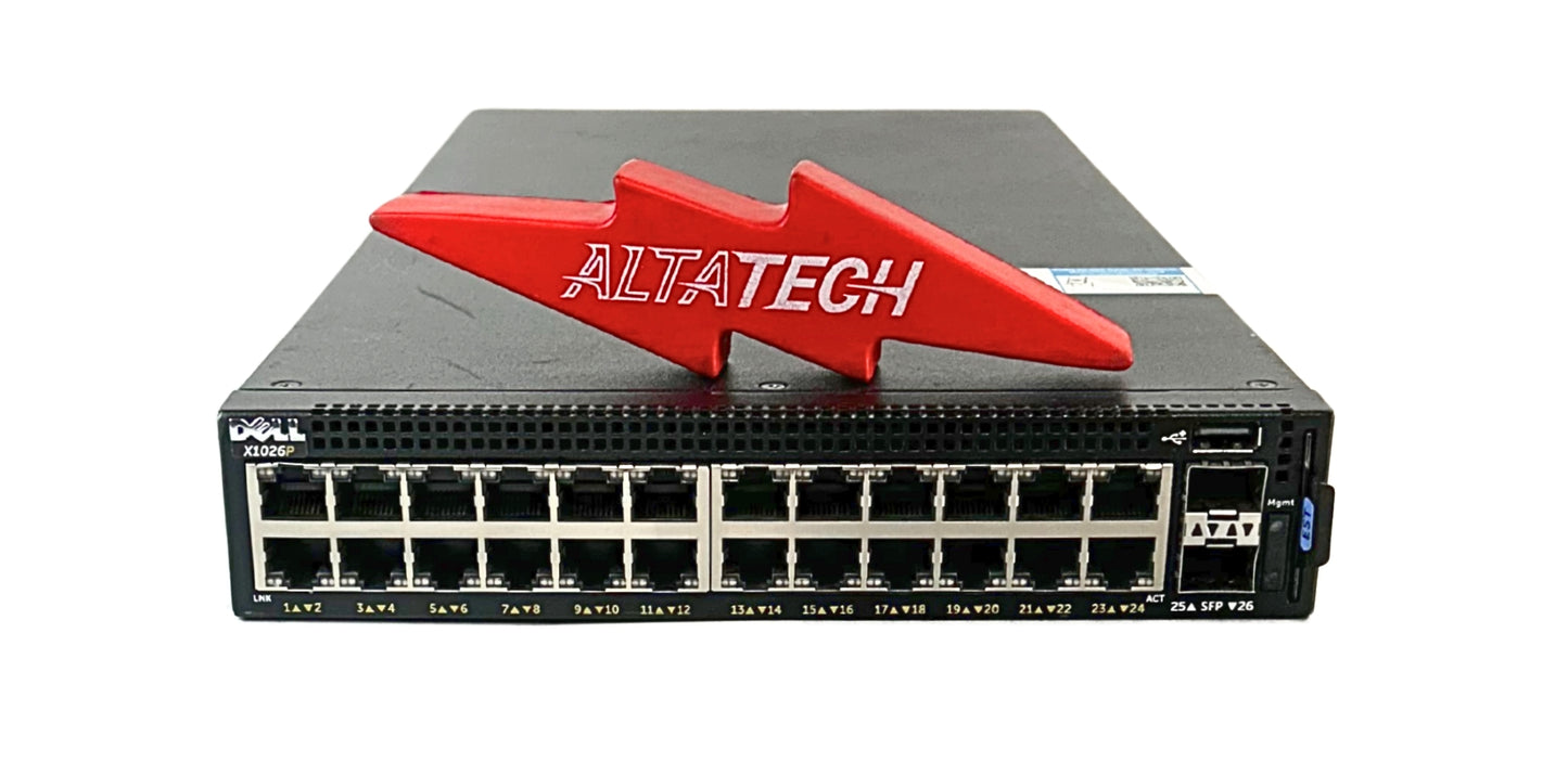 Dell X1026P 24 Port 1GB Ethernet Smart Managed Switch, Used