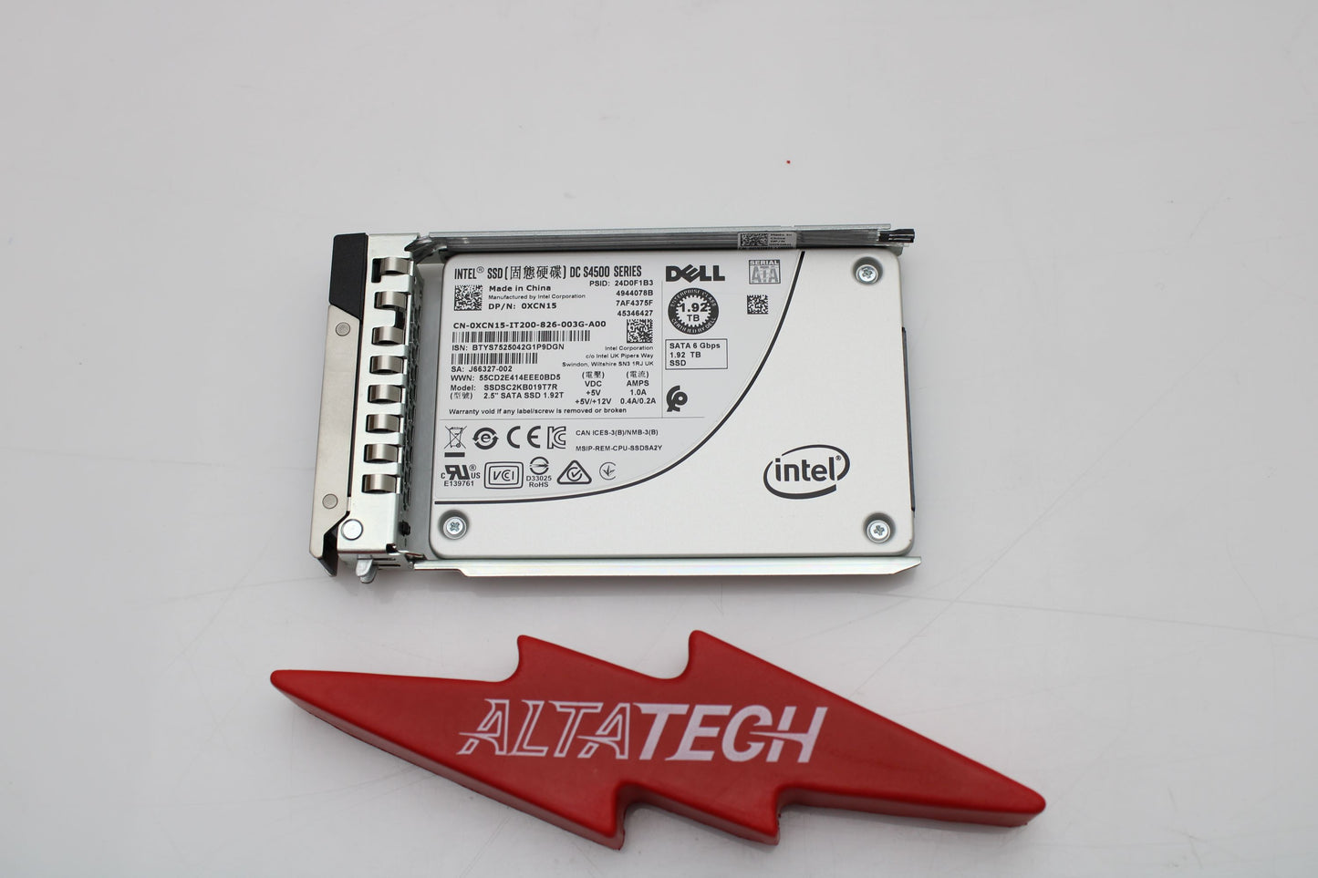 Dell 0XCN15 1.92TB SSD SATA 2.5 6G RI S4500, Used