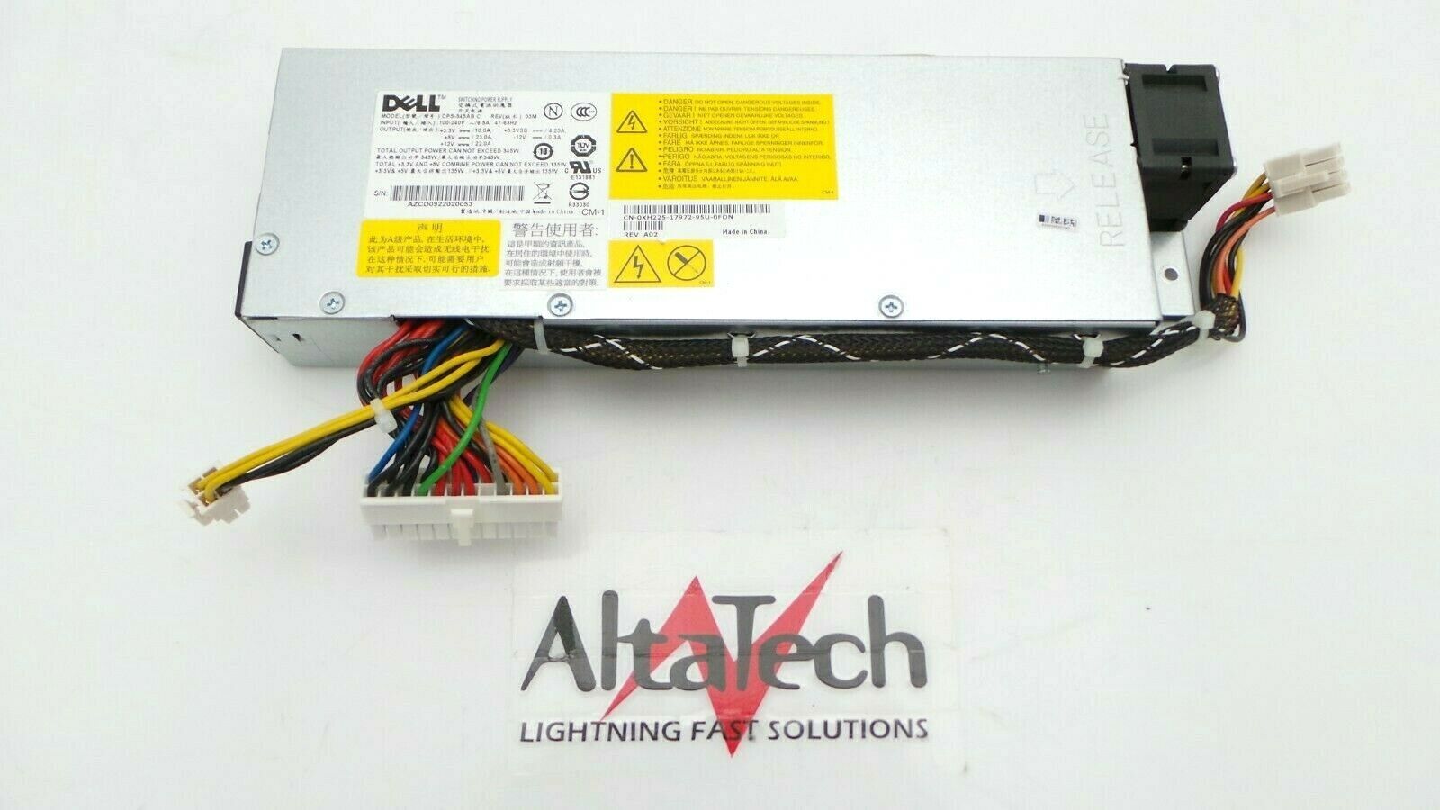 Dell 0XH225 PowerEdge 850/860/R200 345W Power Supply, Used