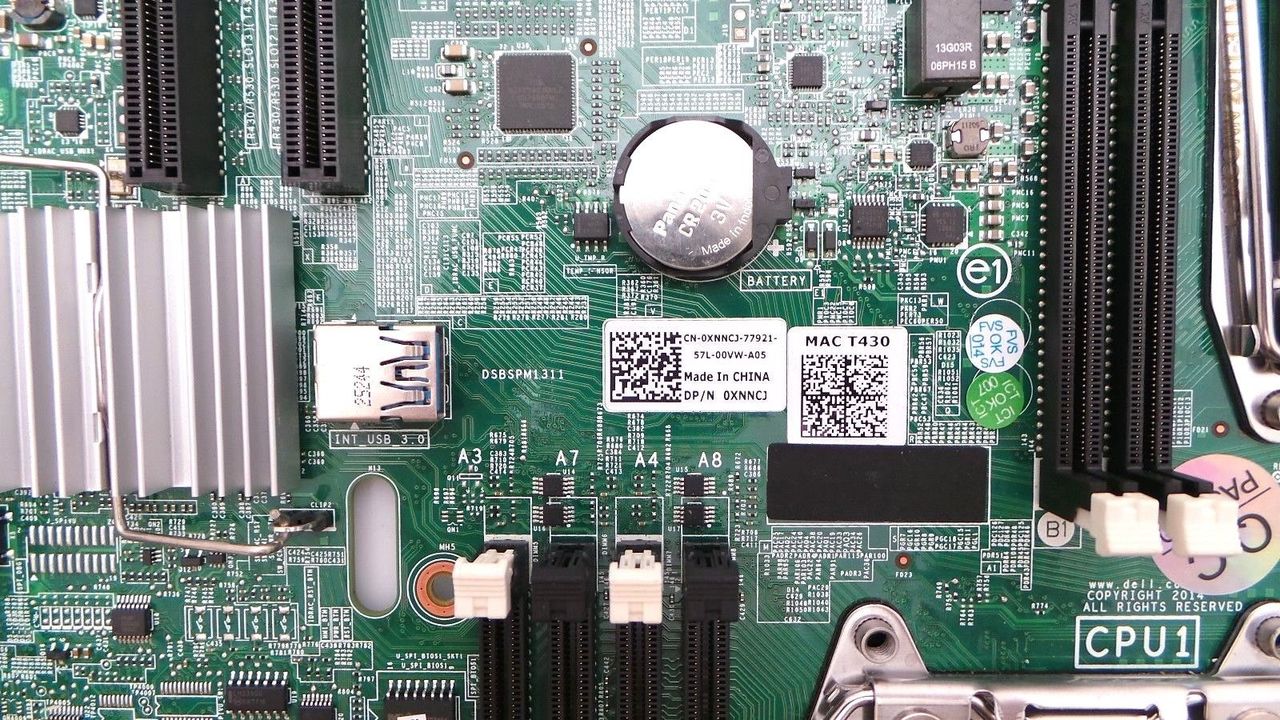 Dell XNNCJ PowerEdge T430 Dual LGA 2011 System Board, Used
