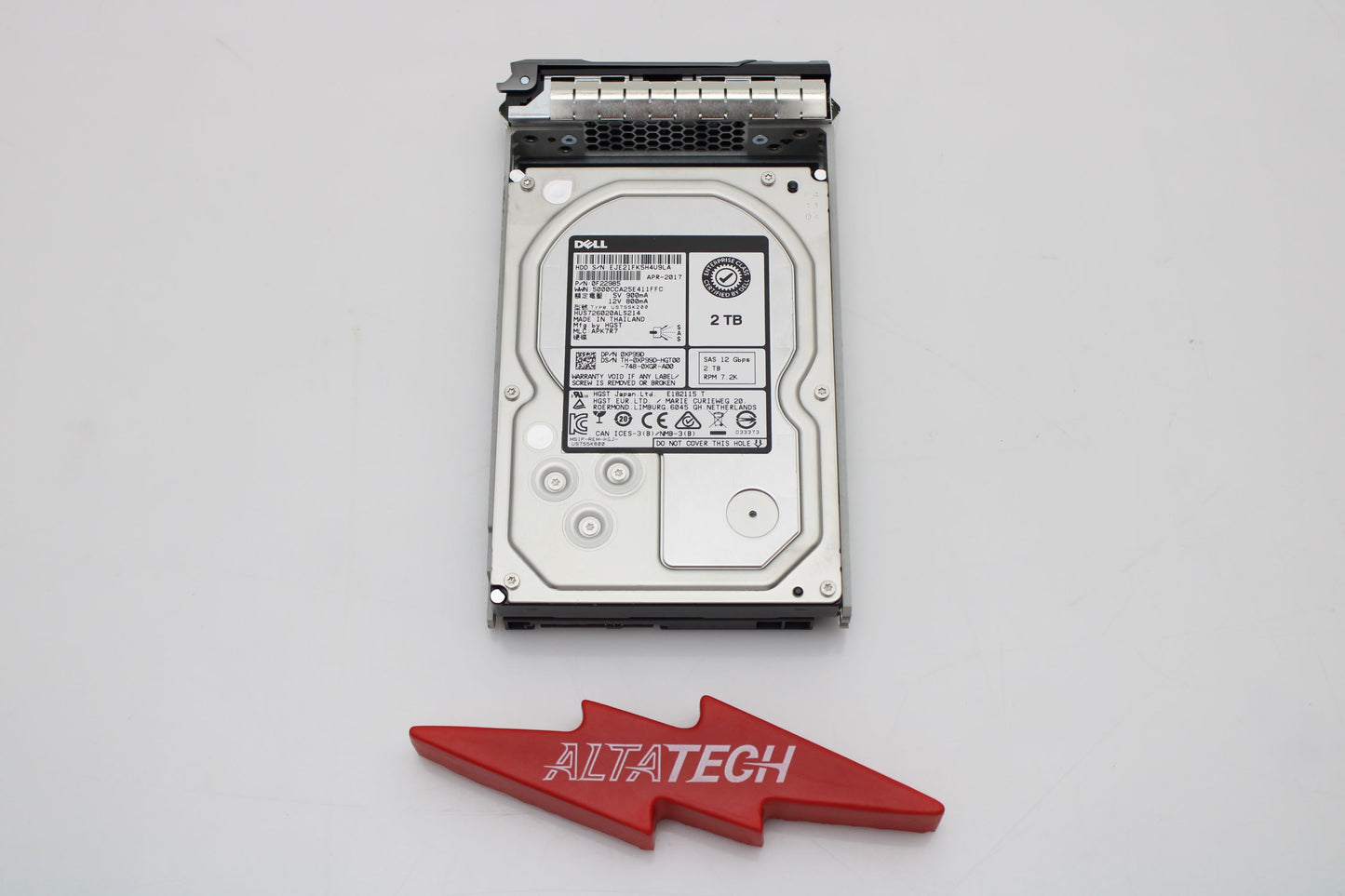 Dell XP99D 2TB 7.2K SAS 3.5 12G E+, Used