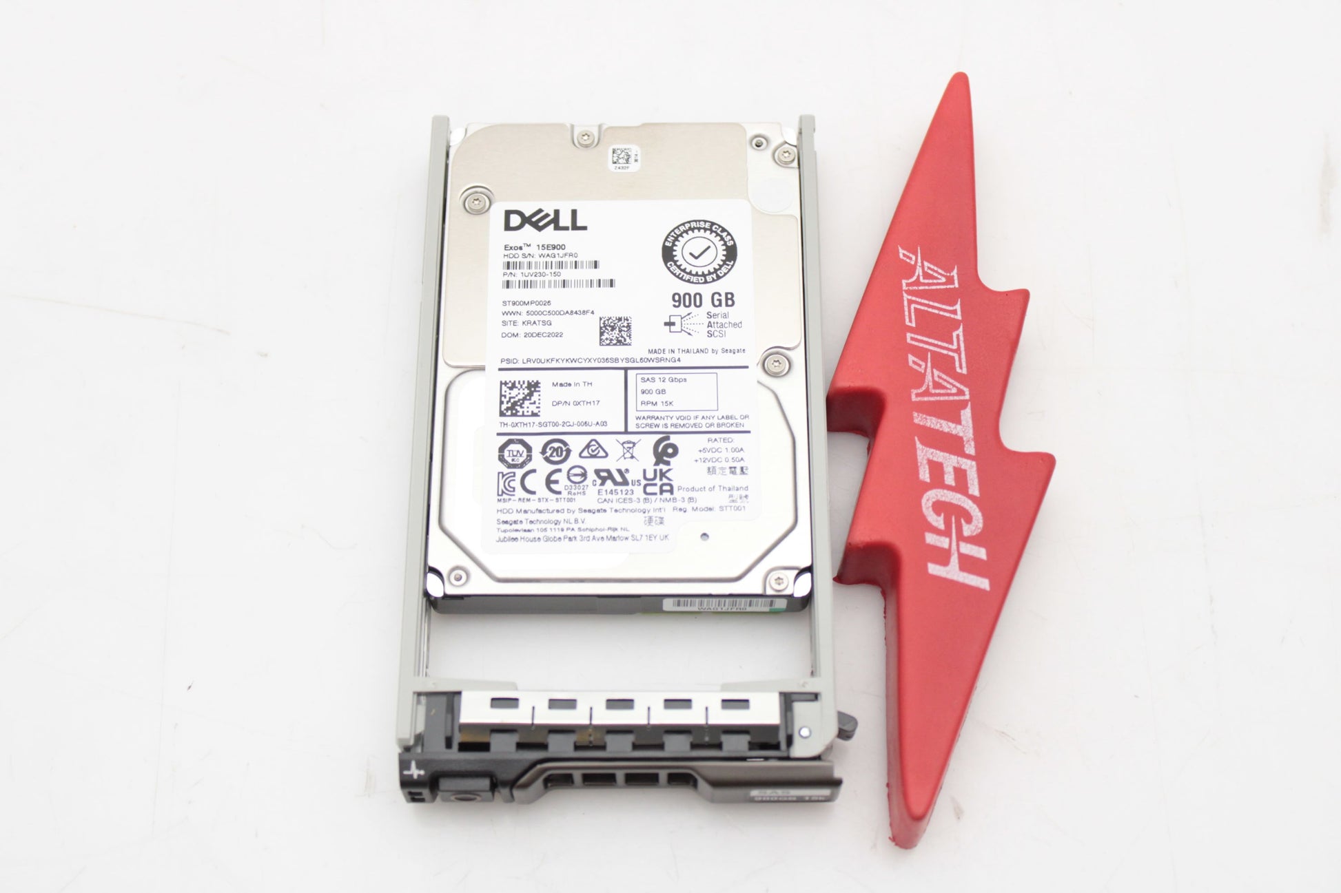 Dell XTH17_NOB 900GB 15K SAS 2.5 12G 512N G14, New Open Box