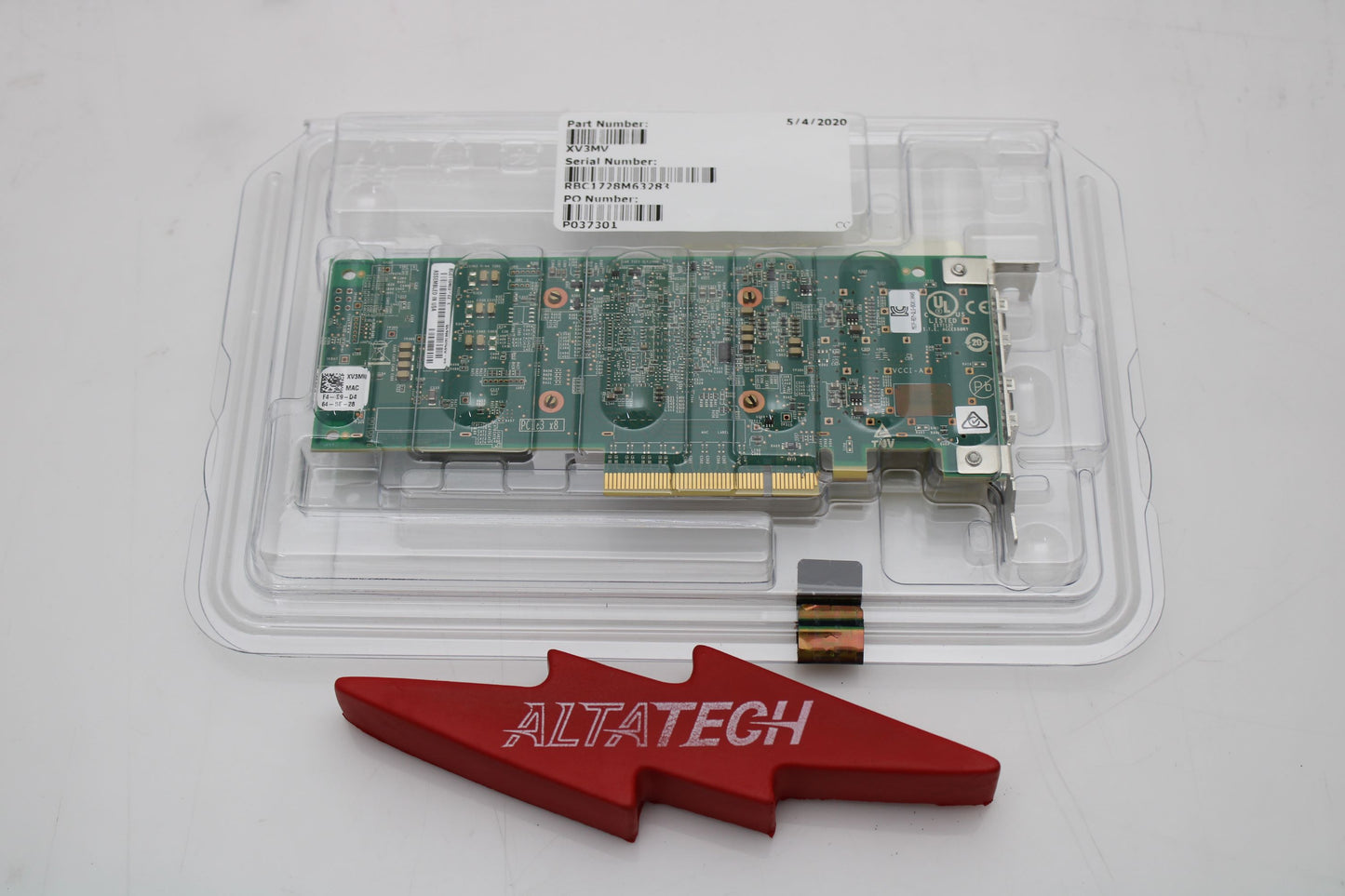 Dell XV3MV_NEW QLogic QL45212 DP 25G SFP+ PCI-E LP, Used