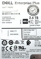 Dell XWF6X-CML 2.4TB 10K SAS 2.5 12G SED FIPS **ENT LVL / EFW-SF19**, Used