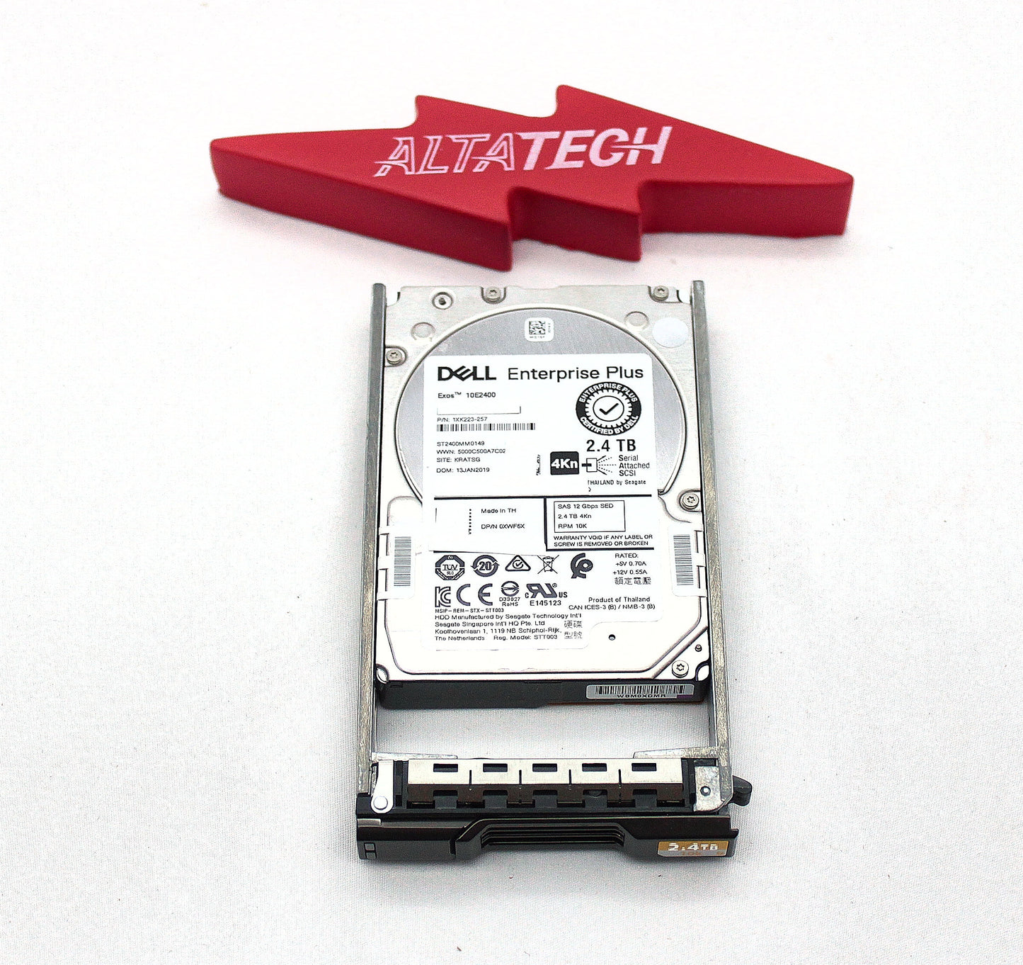 Dell XWF6X-CML 2.4TB 10K SAS 2.5 12G SED FIPS **ENT LVL / EFW-SF19**, Used