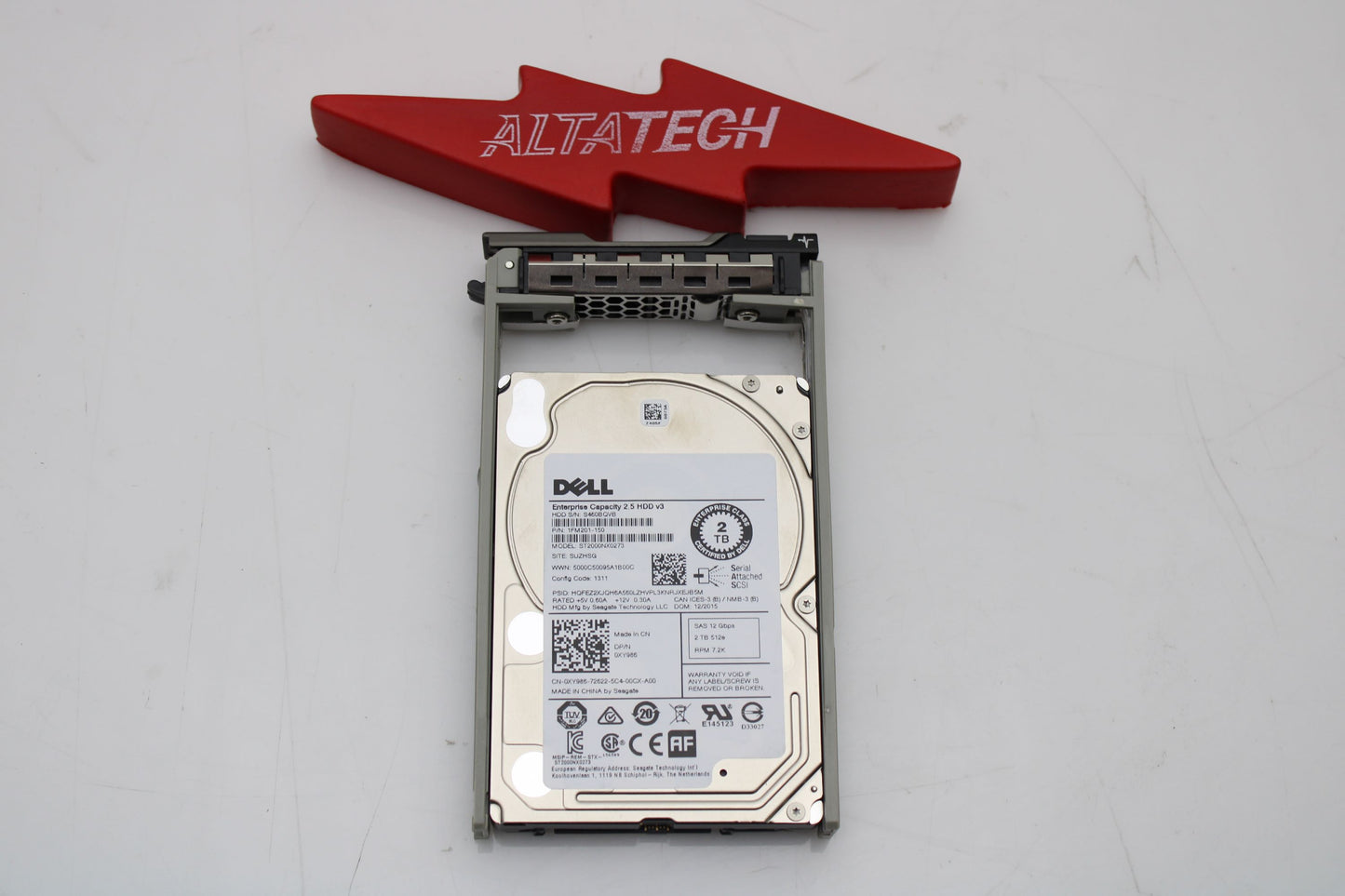 Dell XY986 2TB 7.2K SAS 2.5 12G HDD, Used