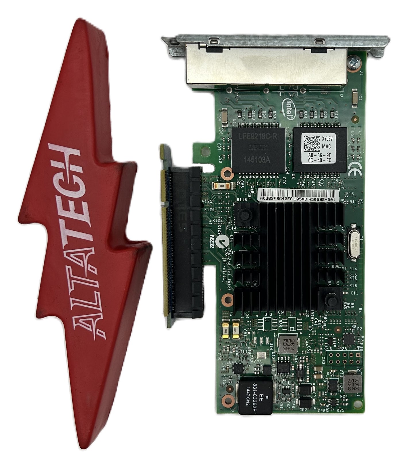 Dell XYJ2V Intel QP 1G Network Card, Used