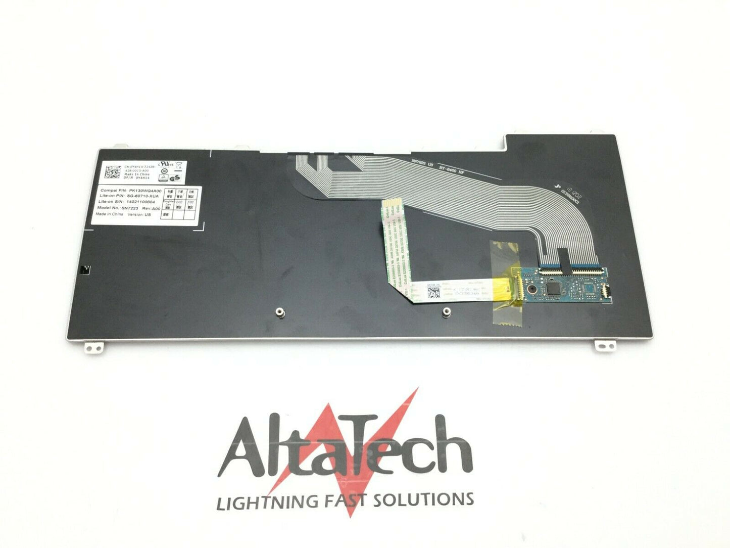 Dell Y4H14 Non-Backlit US Laptop Keyboard, Used