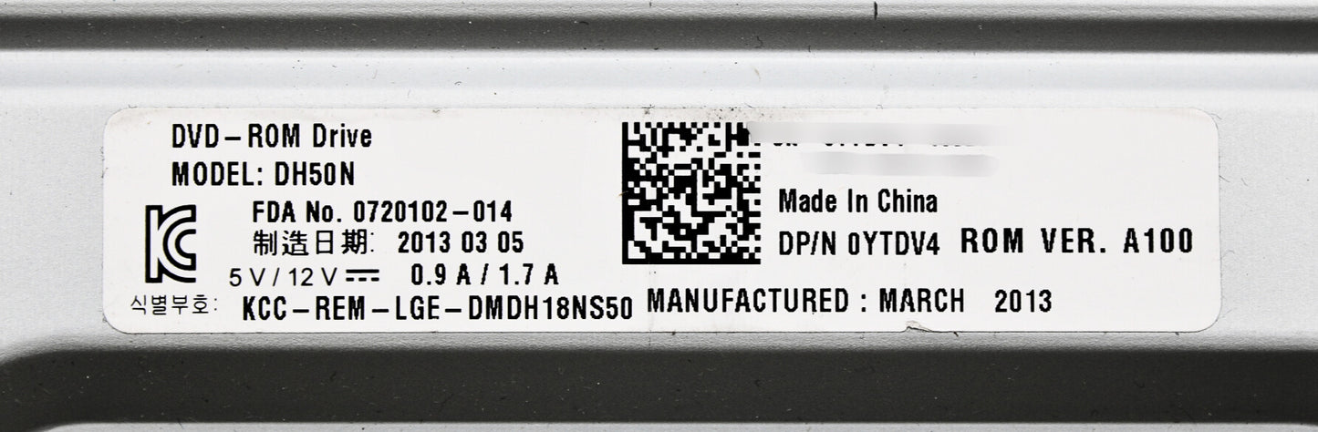 Dell Y7VG3 DVD 16X SATA HH HLDS ESG, Used