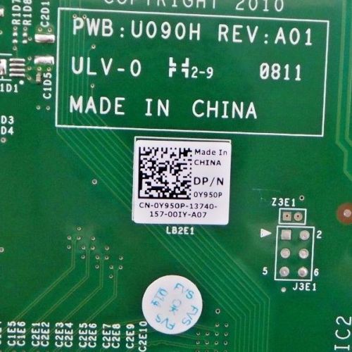 Dell Y950P PowerEdge R910 4-Port Network & 2-Port USB I/O Riser Board, Used