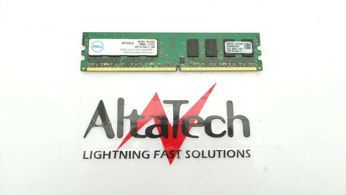 Dell 0YG410 2GB 2Rx8 Non-ECC PC2-6400U DDR2-800 Memory, Used
