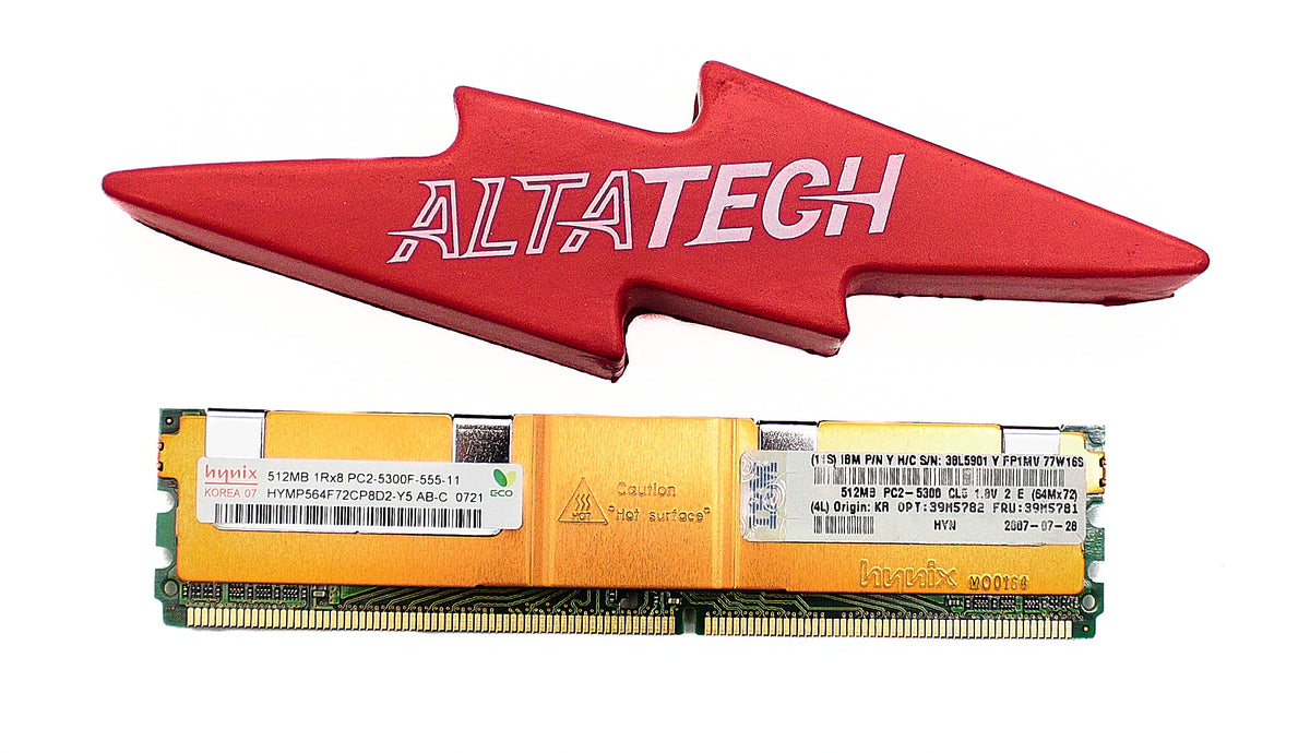 Dell YY120-PMC-INTD1F 512MB PC2-5300F DDR2-667 1RX8 ECC, Used