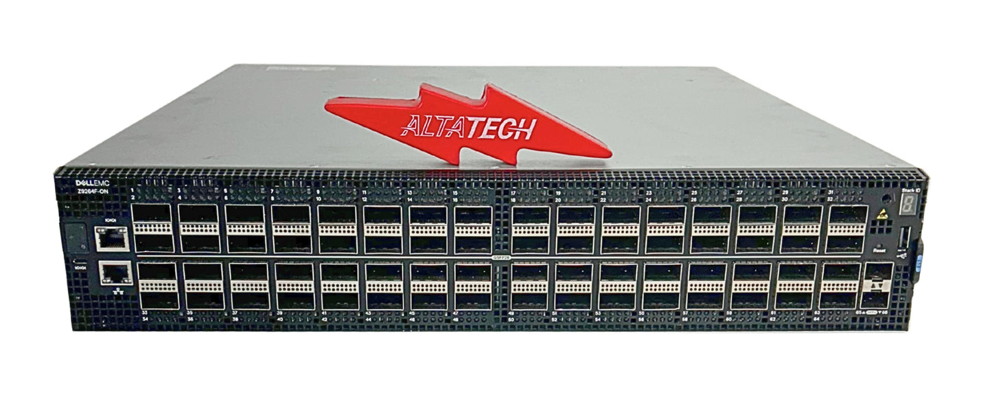 Dell Z9264F-ON DELL 64x100G QSFP28+  2X 10G SFP+ Ports OS10 Perpetual, Used