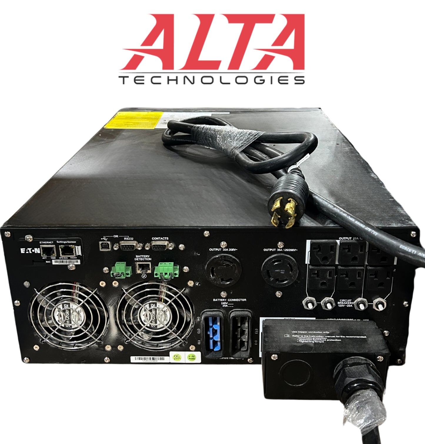 Eaton 9PX6KSP Eaton 9PX UPS, 5500 VA, 4900W, Network card included, 4U RM, Used