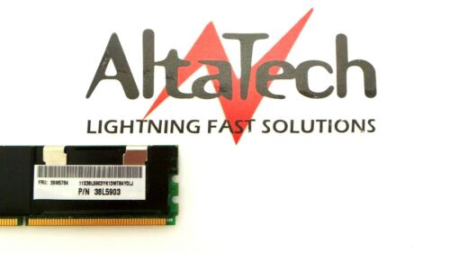 Elpida 38L5903 38L5903 1GB 2Rx8 PC2-5300F DDR2-667 EBE11FD8AJFT-6E-E RAM Memory, Used