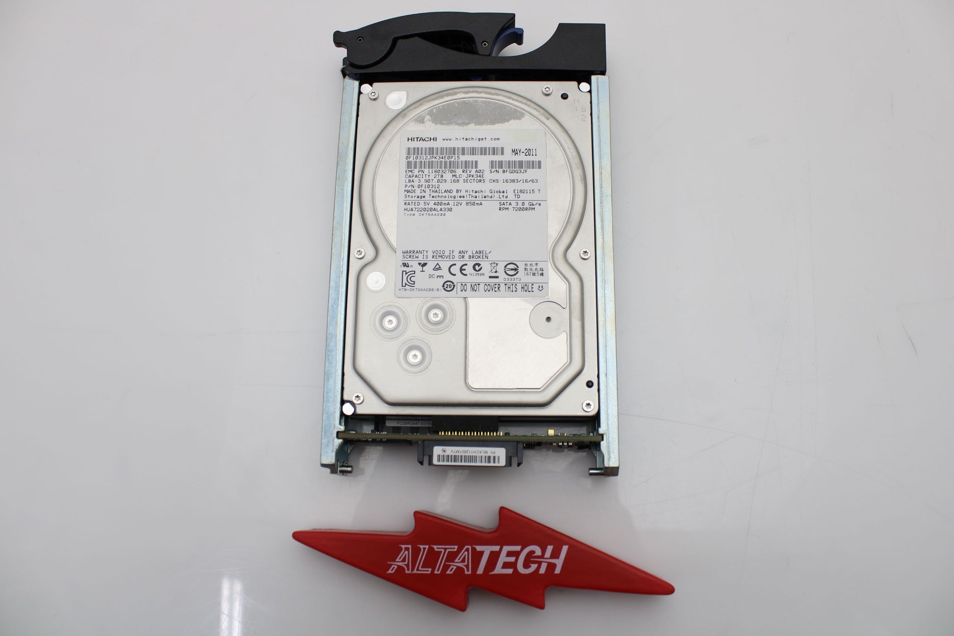 EMC 005049061 2TB 7.2K SATA 3.5 4G CX4, Used