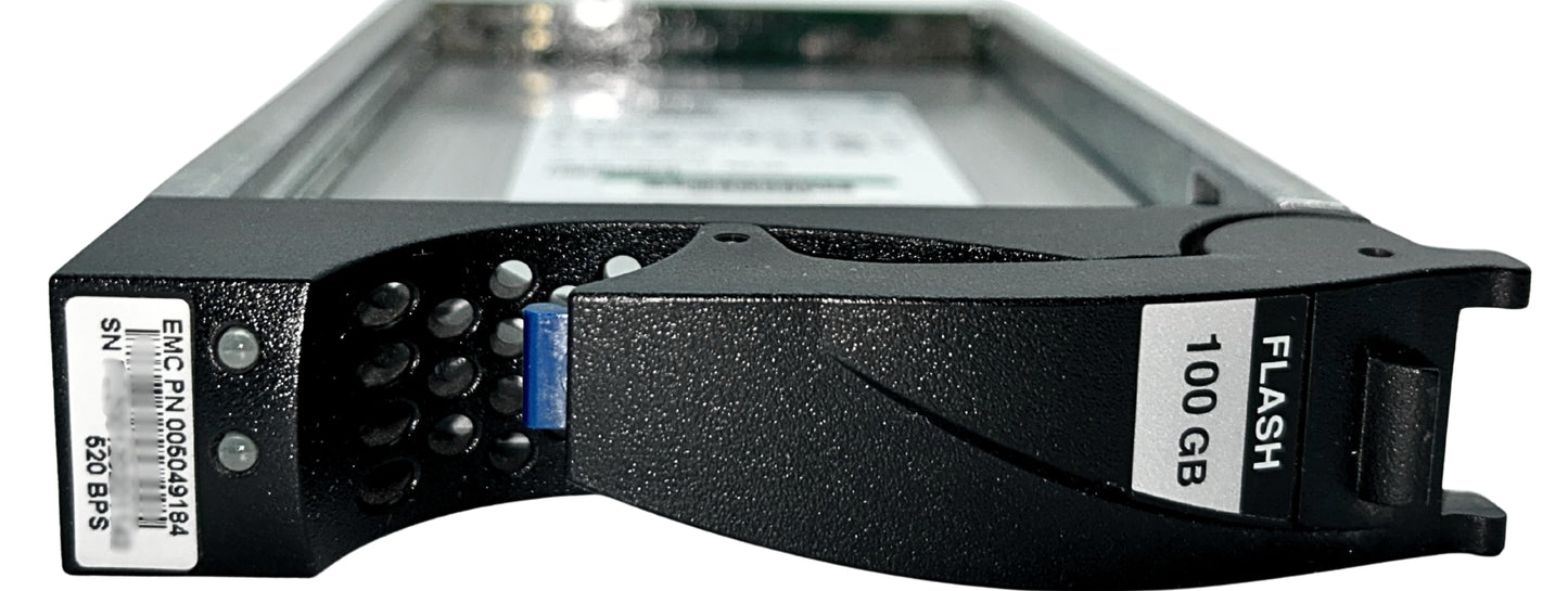 EMC 005049184 100GB SSD SAS 3.5 6G VNX5100/53, Used