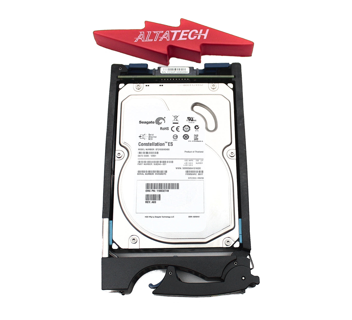 EMC 005049407 1TB 7.2K SAS 3.5 6G HDD VNX5100/53, Used