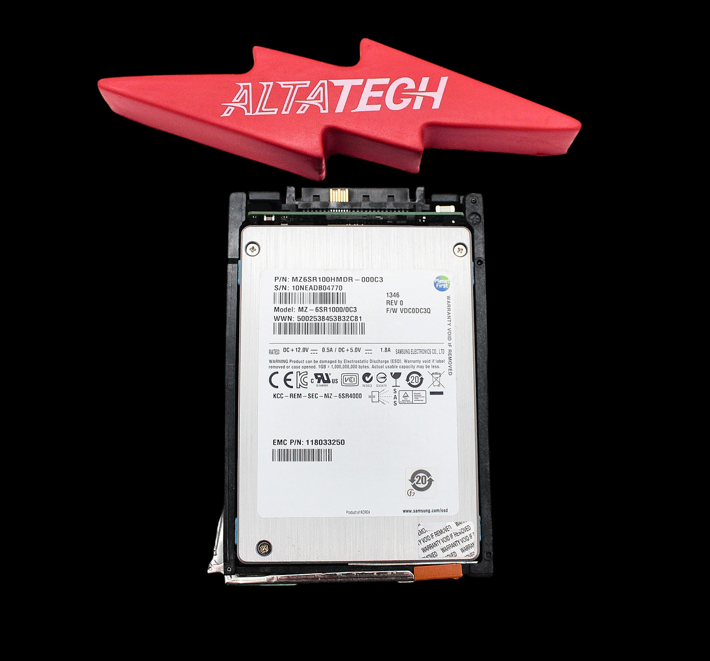 EMC 005049621 100GB SSD SAS 2.5" 6G, Used