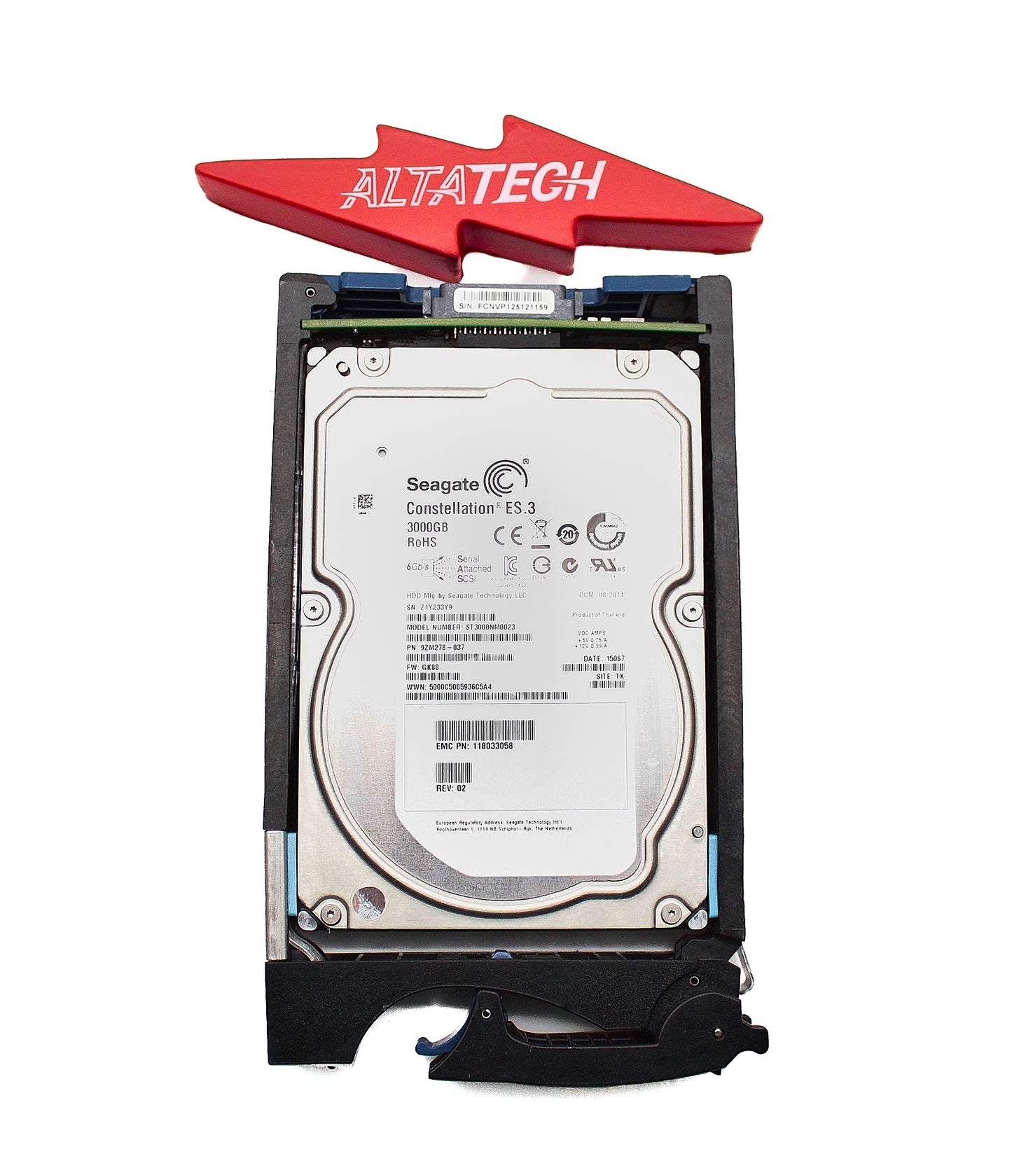 EMC 005049651 3TB 7.2K SAS 3.5 6G HDD VMAX, Used