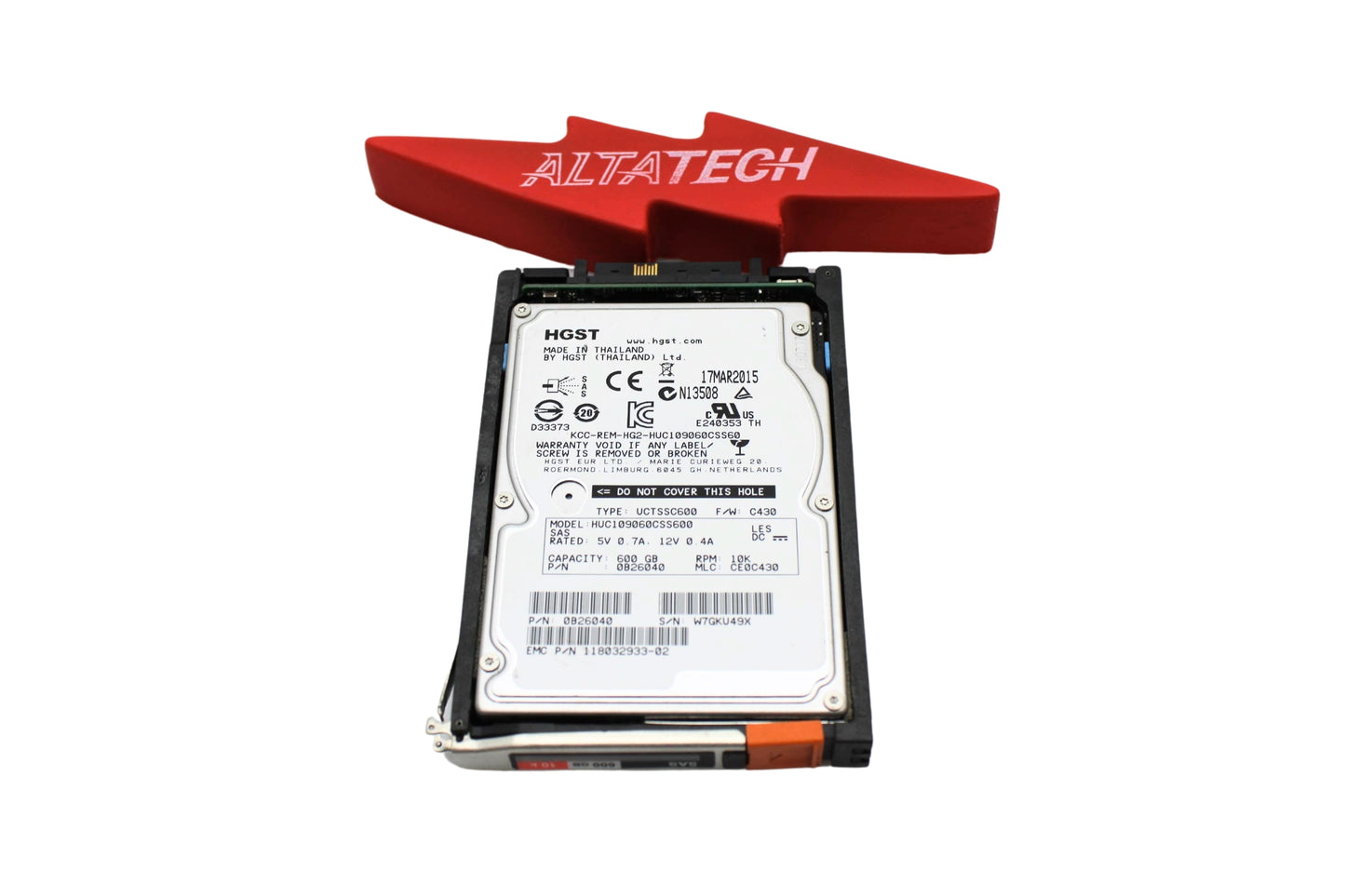 EMC 005050285 600GB 10K SAS 2.5 6G EMC VNX V4, Used