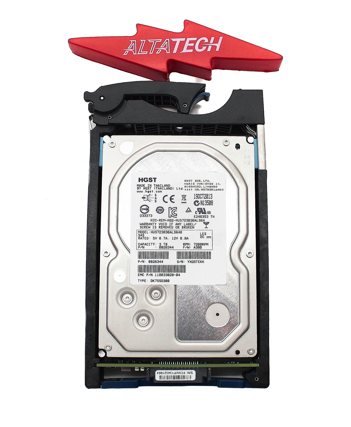 EMC 005050331 3TB 7.2K SAS 3.5 6G VNX52/54/56/58, Used