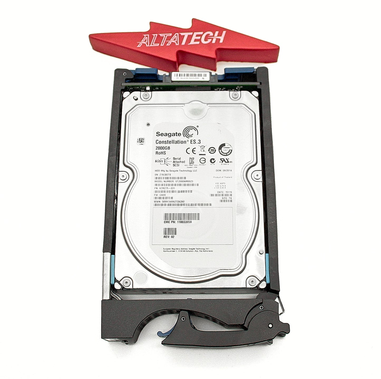 EMC 005050371 2TB 7.2K SATA 4G HDD, Used