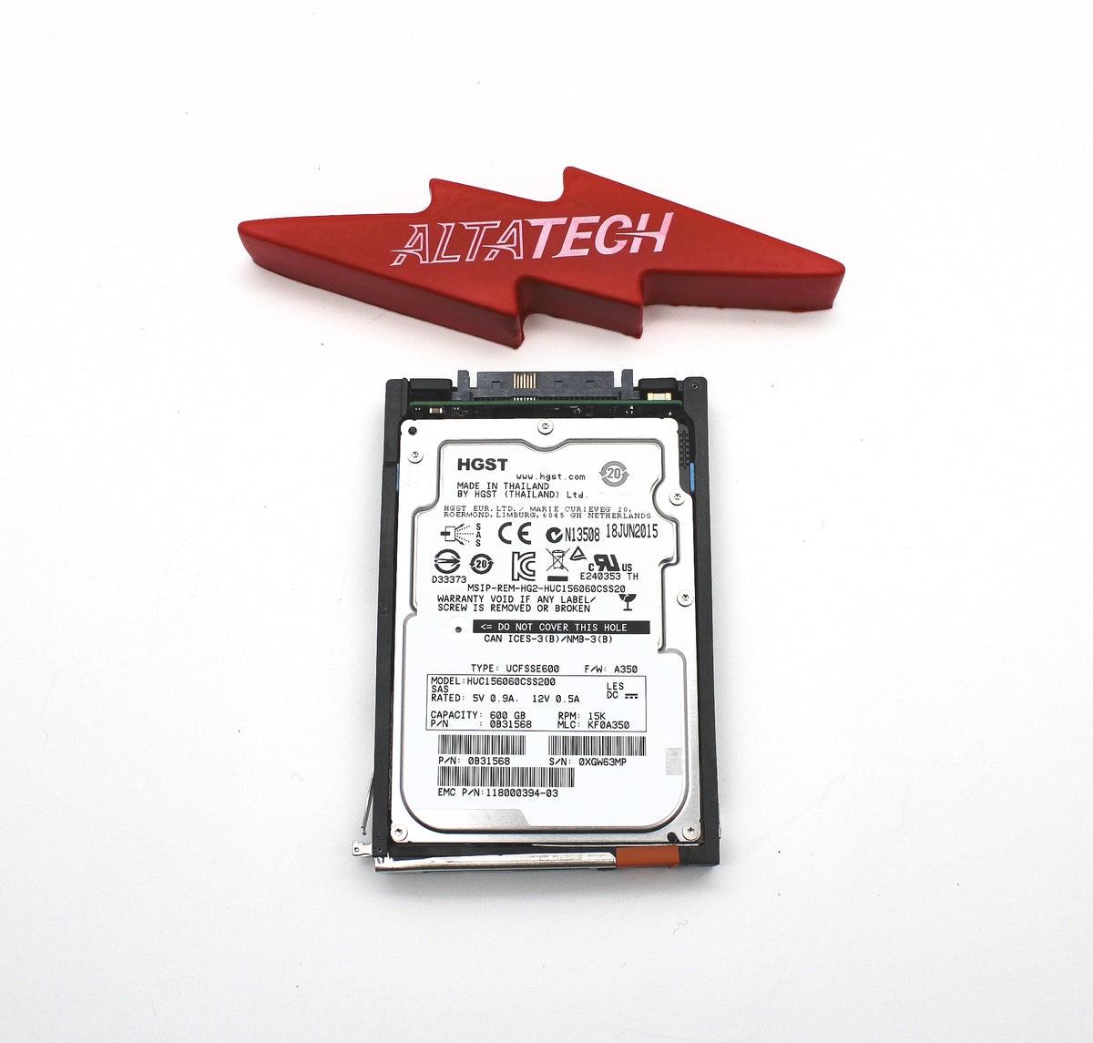 EMC 005050935 600GB 15K SAS 2.5 6G VNX52/4/6/800, Used