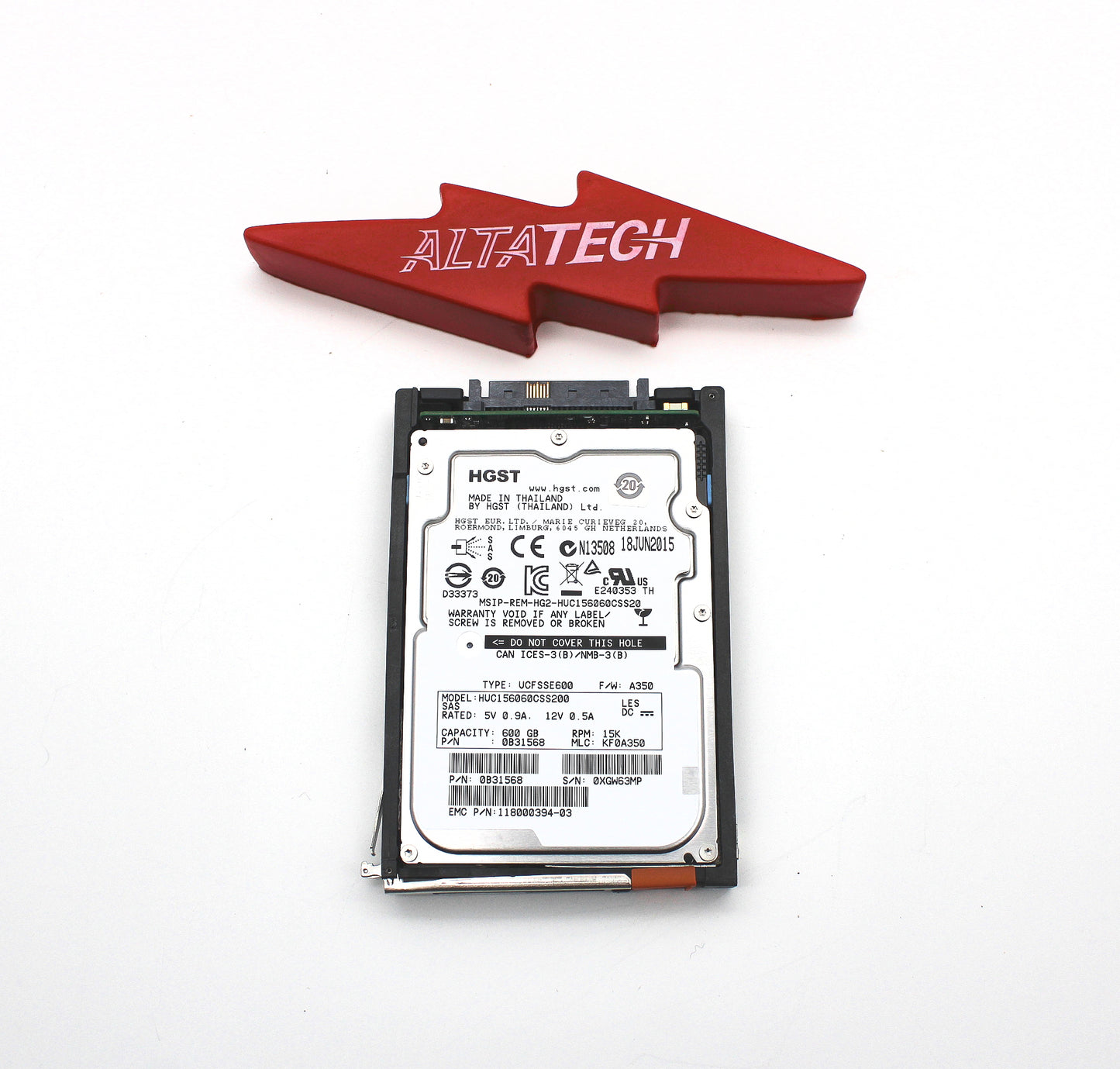 EMC 005050935 600GB 15K SAS 2.5 6G VNX52/4/6/800, Used