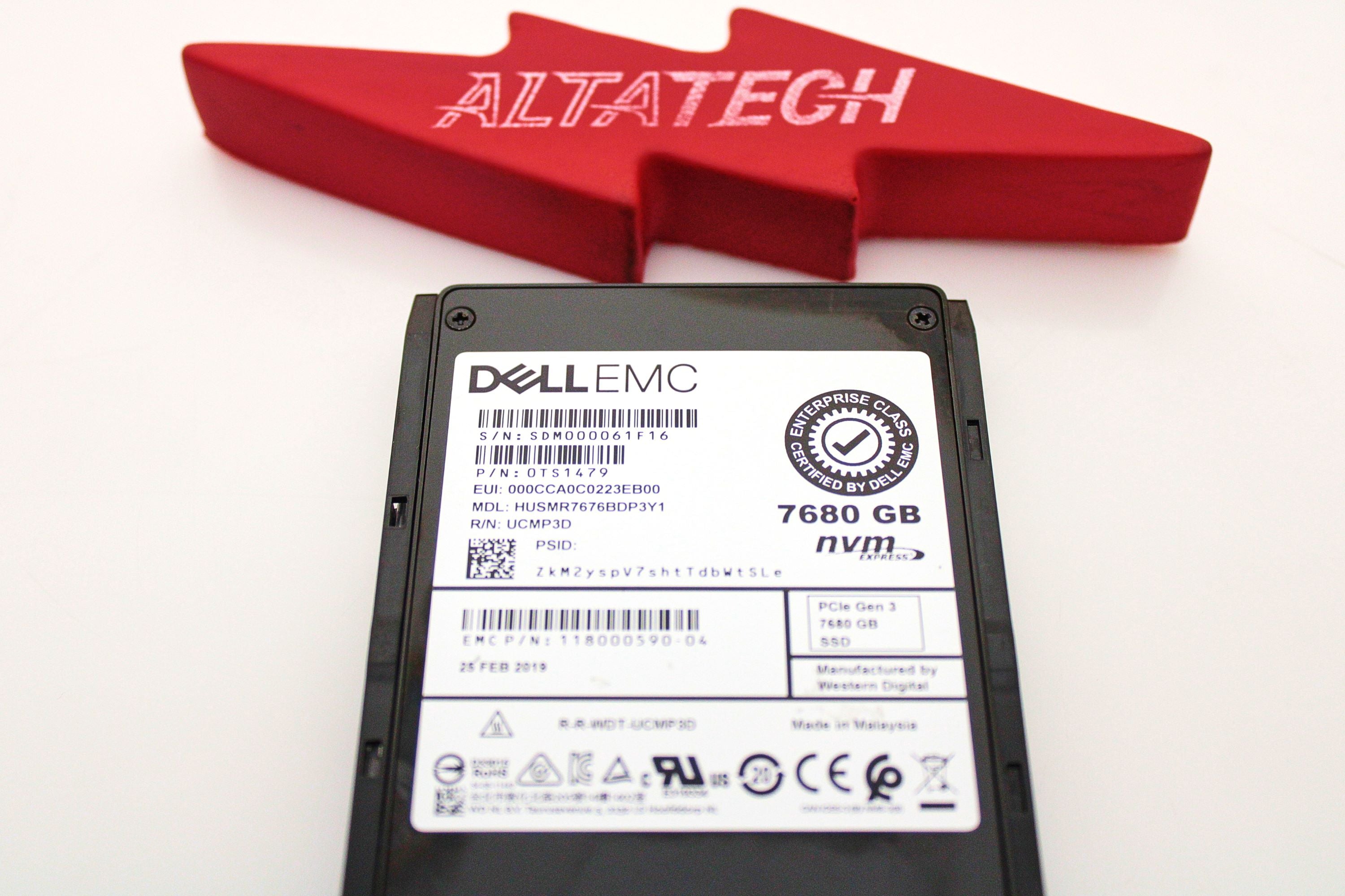 EMC 005052506 7.68TB SSD NVME U.2 PowerMax 2000/8000