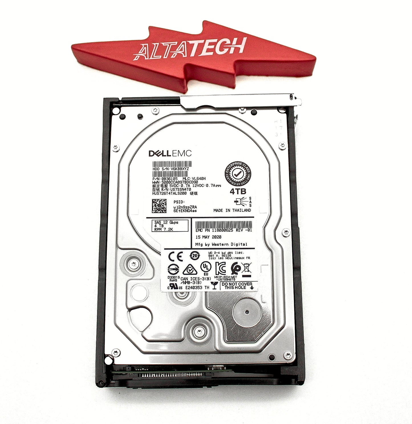 EMC 005053107 4TB 7.2K SAS 3.5 12G DS60, Used