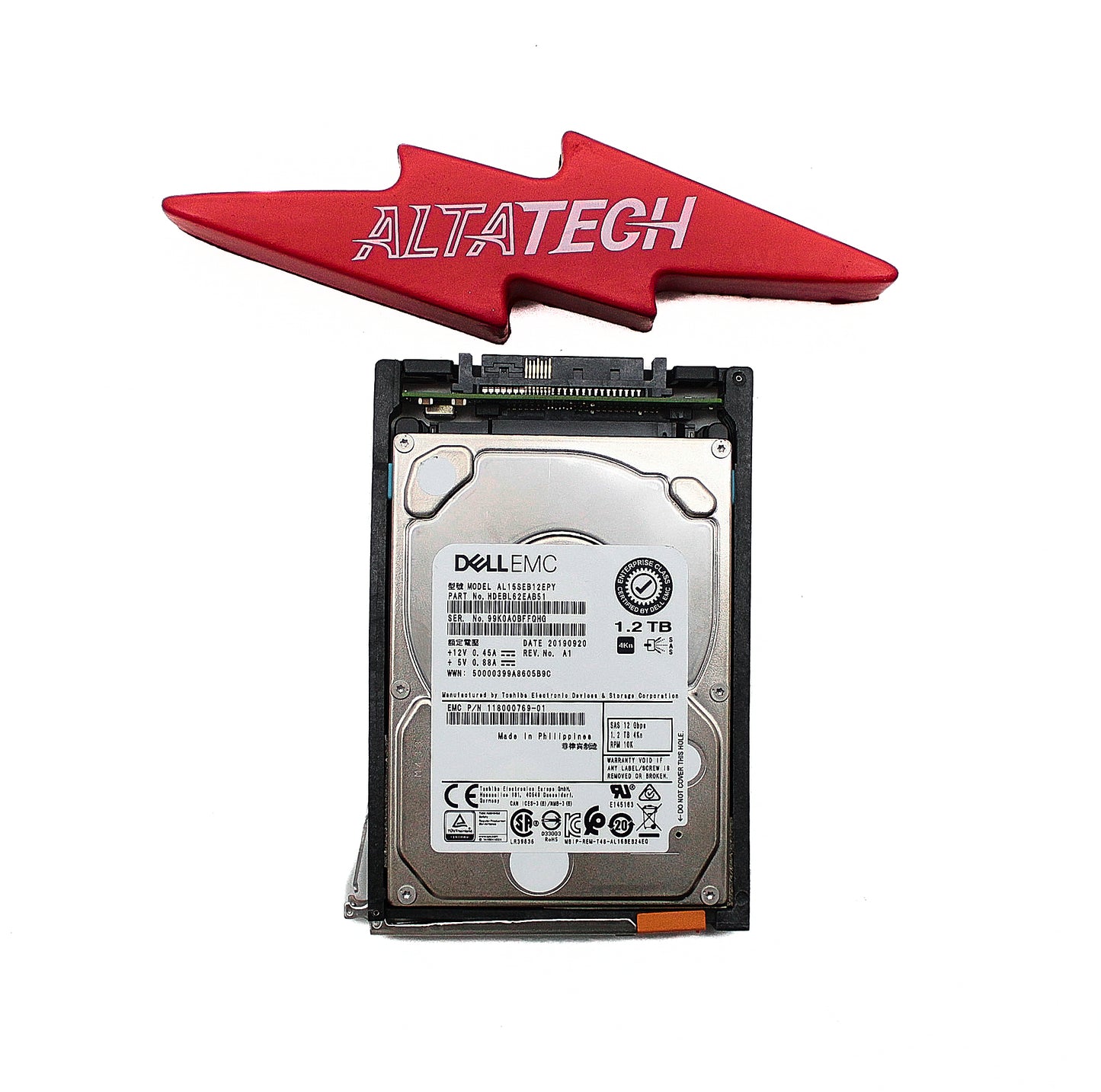 EMC 005053152 1.2TB SAS 2.5 10K 12G UN 380-880, Used