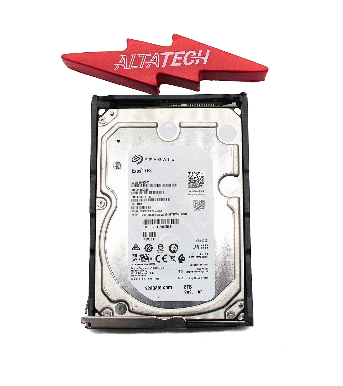 EMC 005053367 8TB 7.2K SAS 3.5 12G DS60, Used