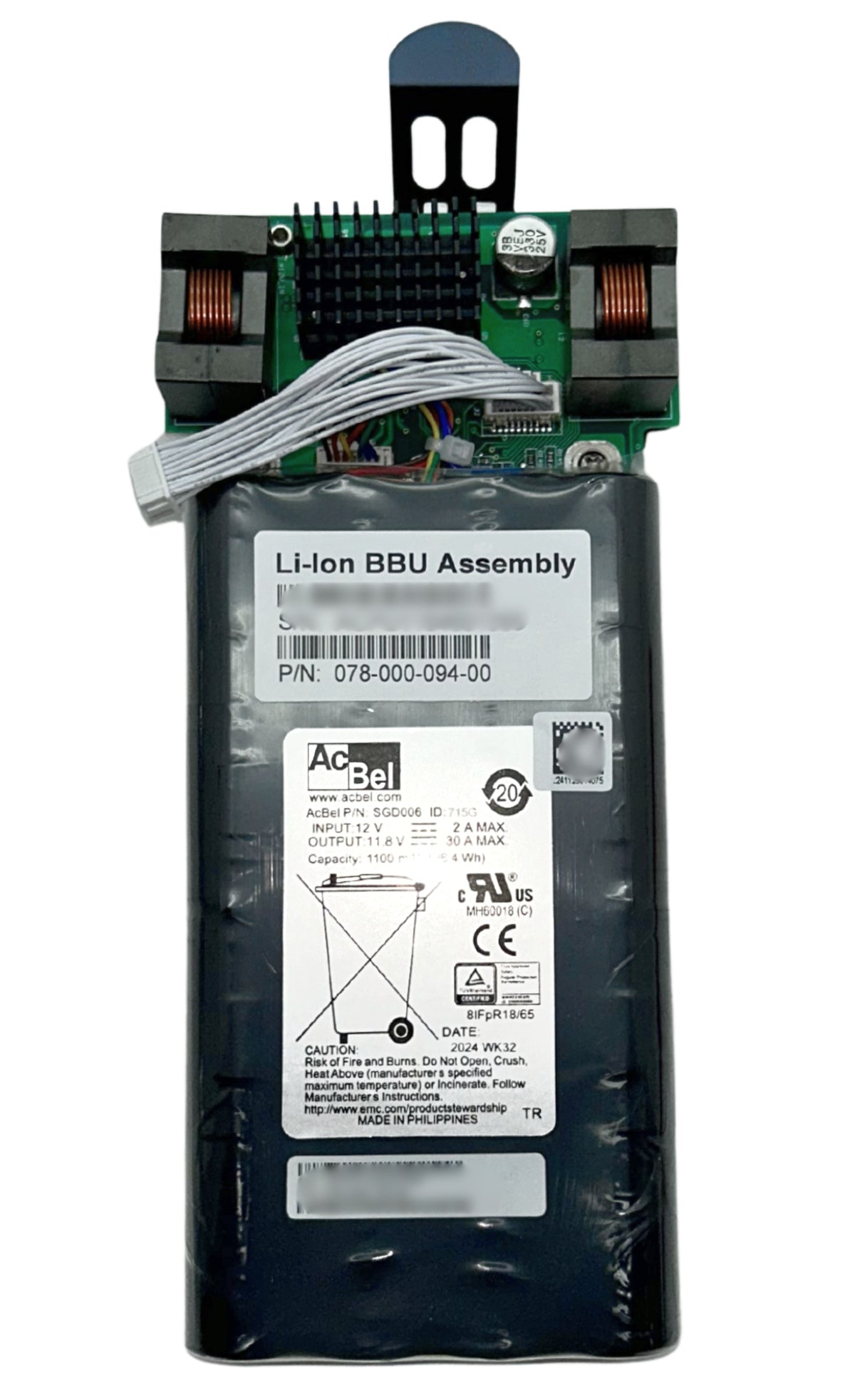 EMC 078-000-094 EMC Unity 300 400 500 600 BBU Li-ion BBU Li-ion Assembly, New Open Box